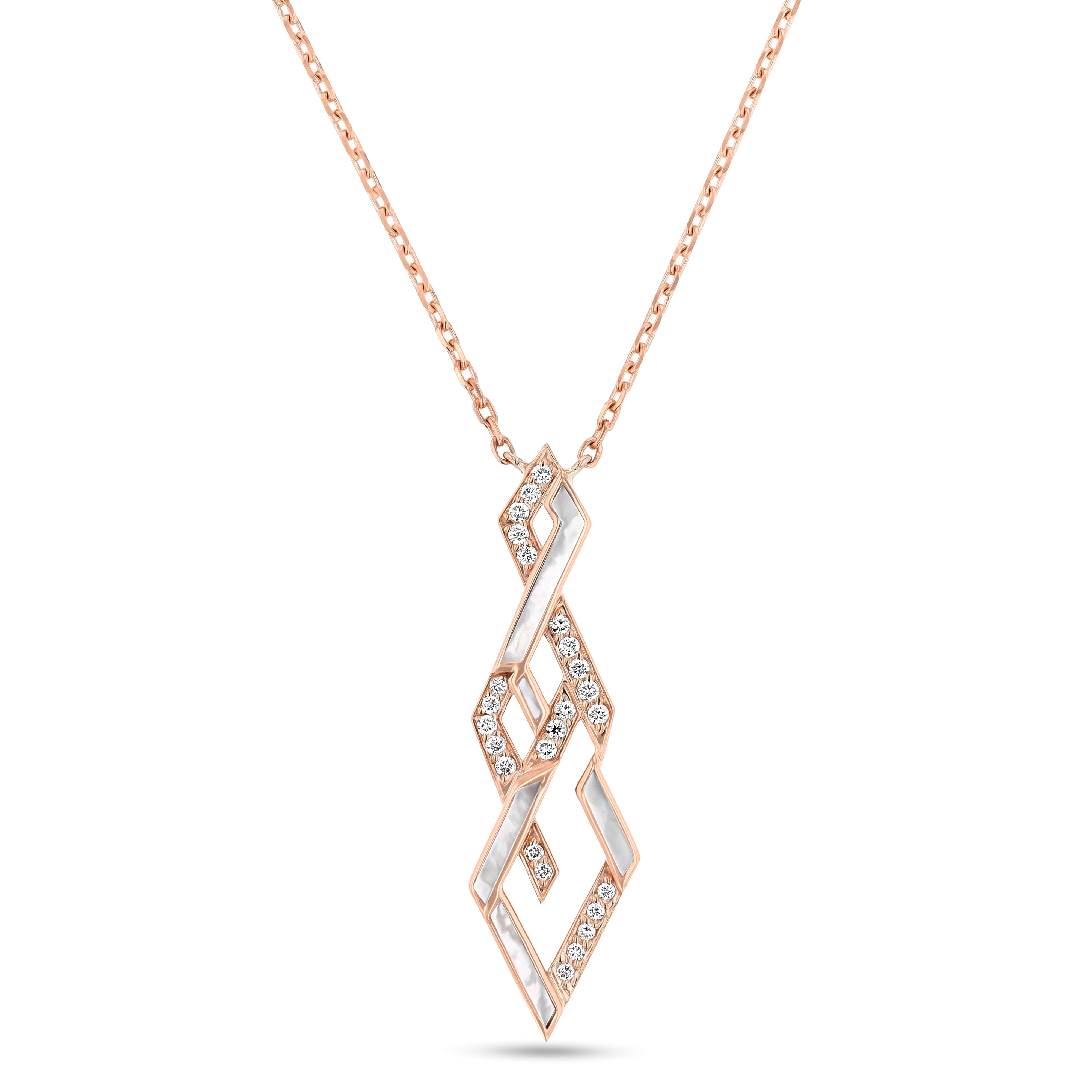 Eternity Noor Drop Pendant – Rose Gold