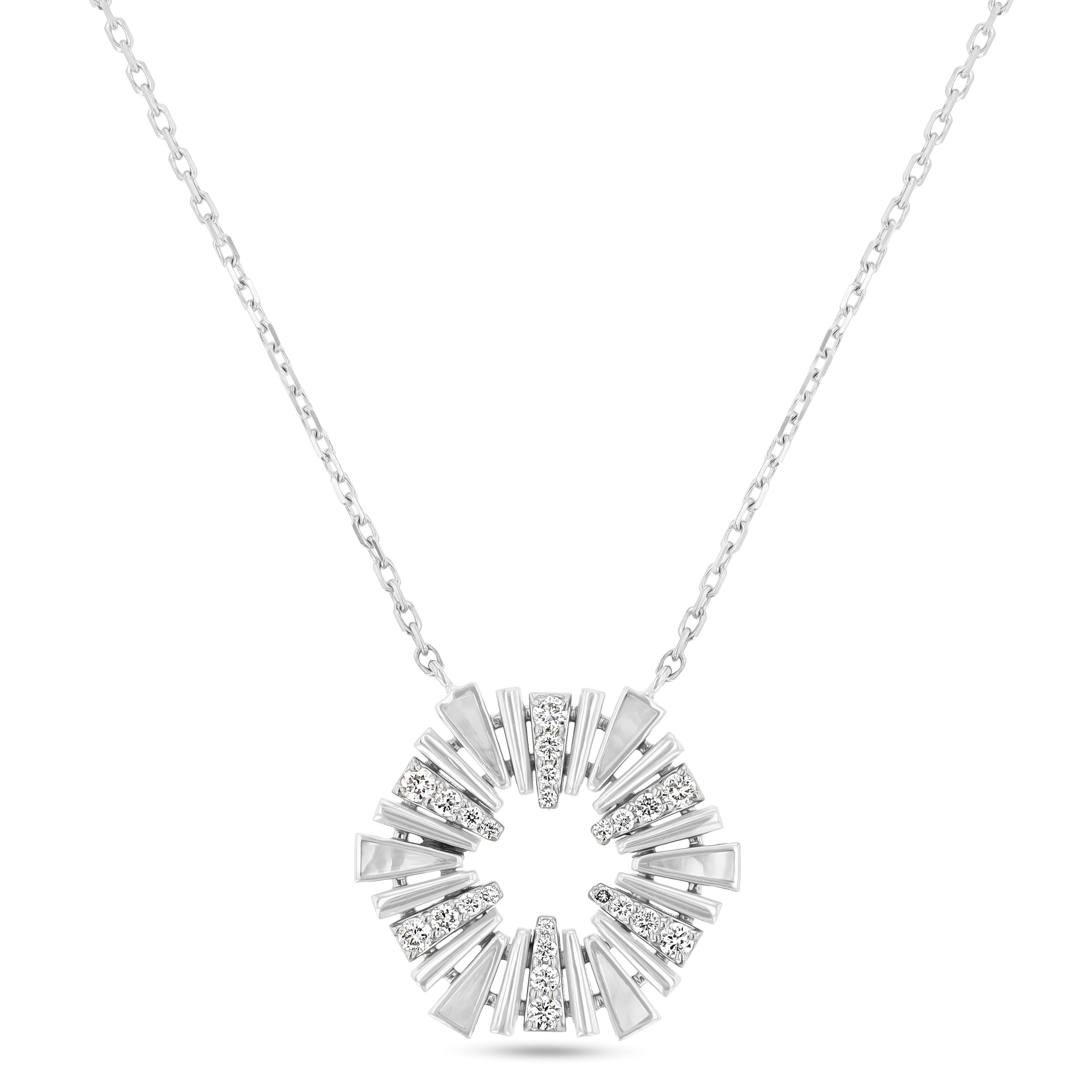 Al Fajr Mini Pendant#Gold_White Gold