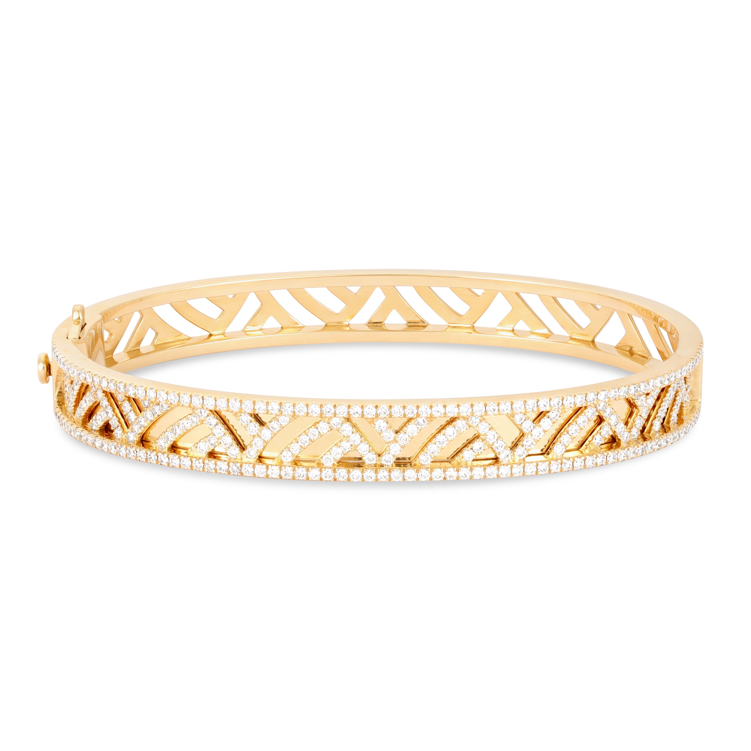 Palm Full Diamond Bangle