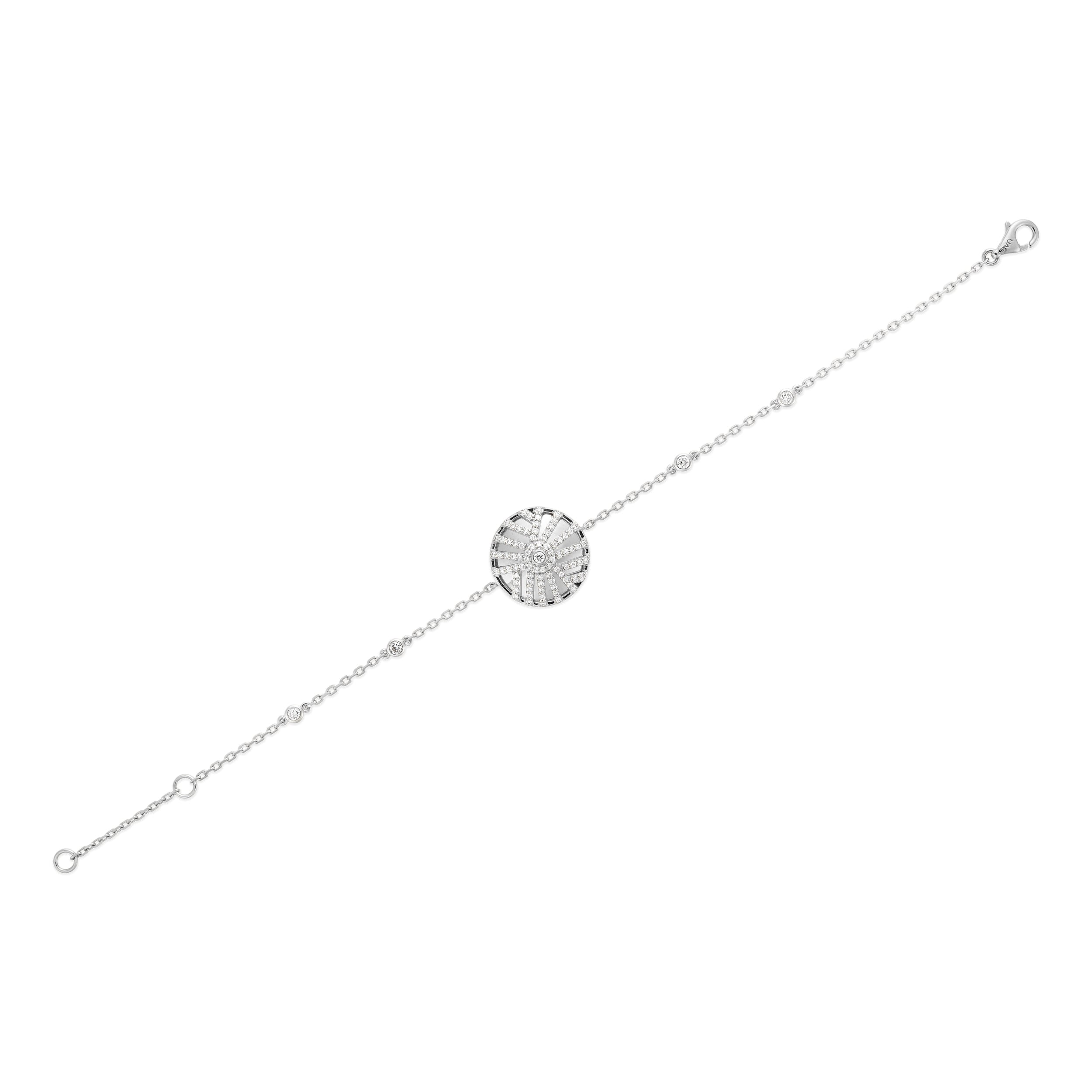 Palm Yellow Gold Round Bracelet