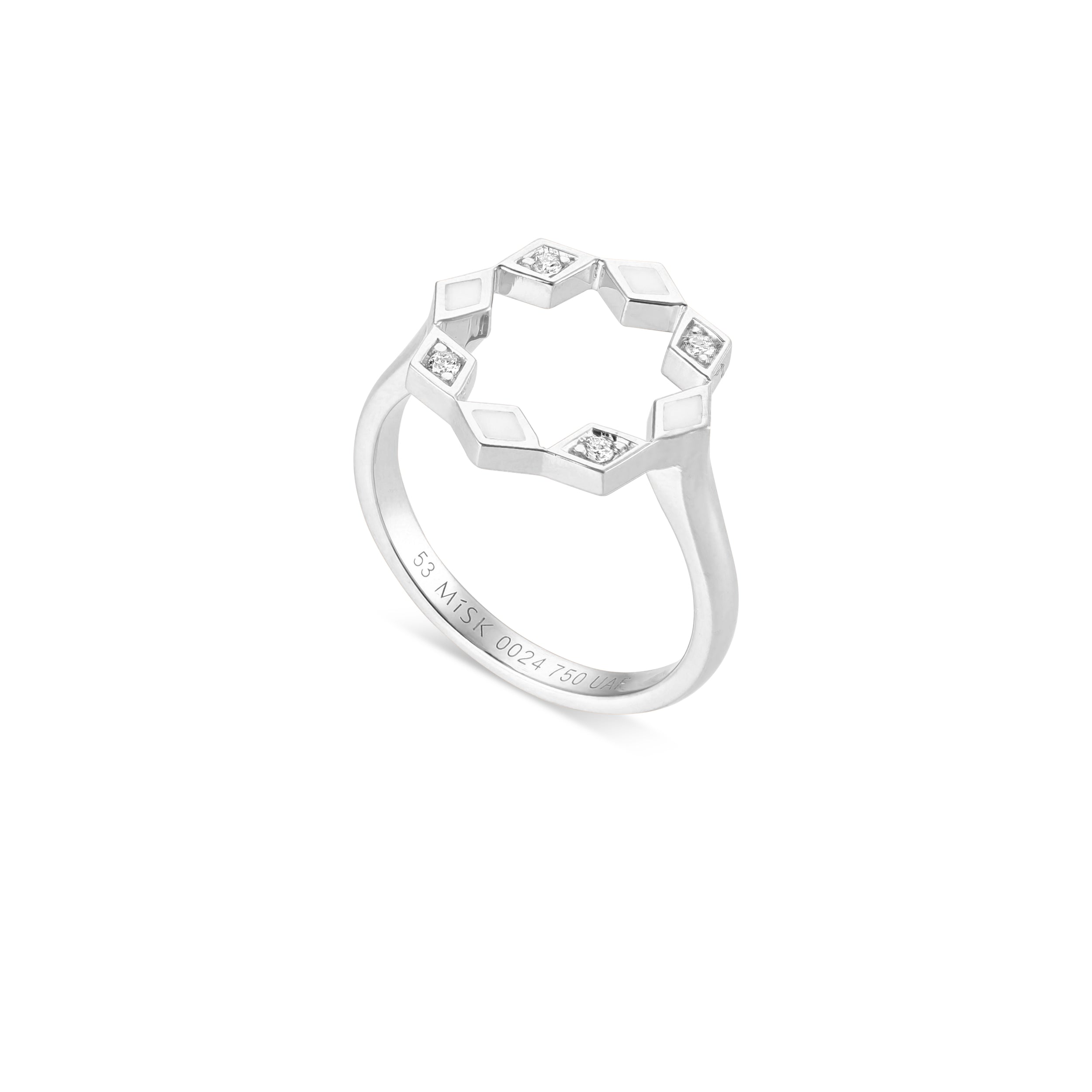 Eternity Round Mother Of Pearl Ring