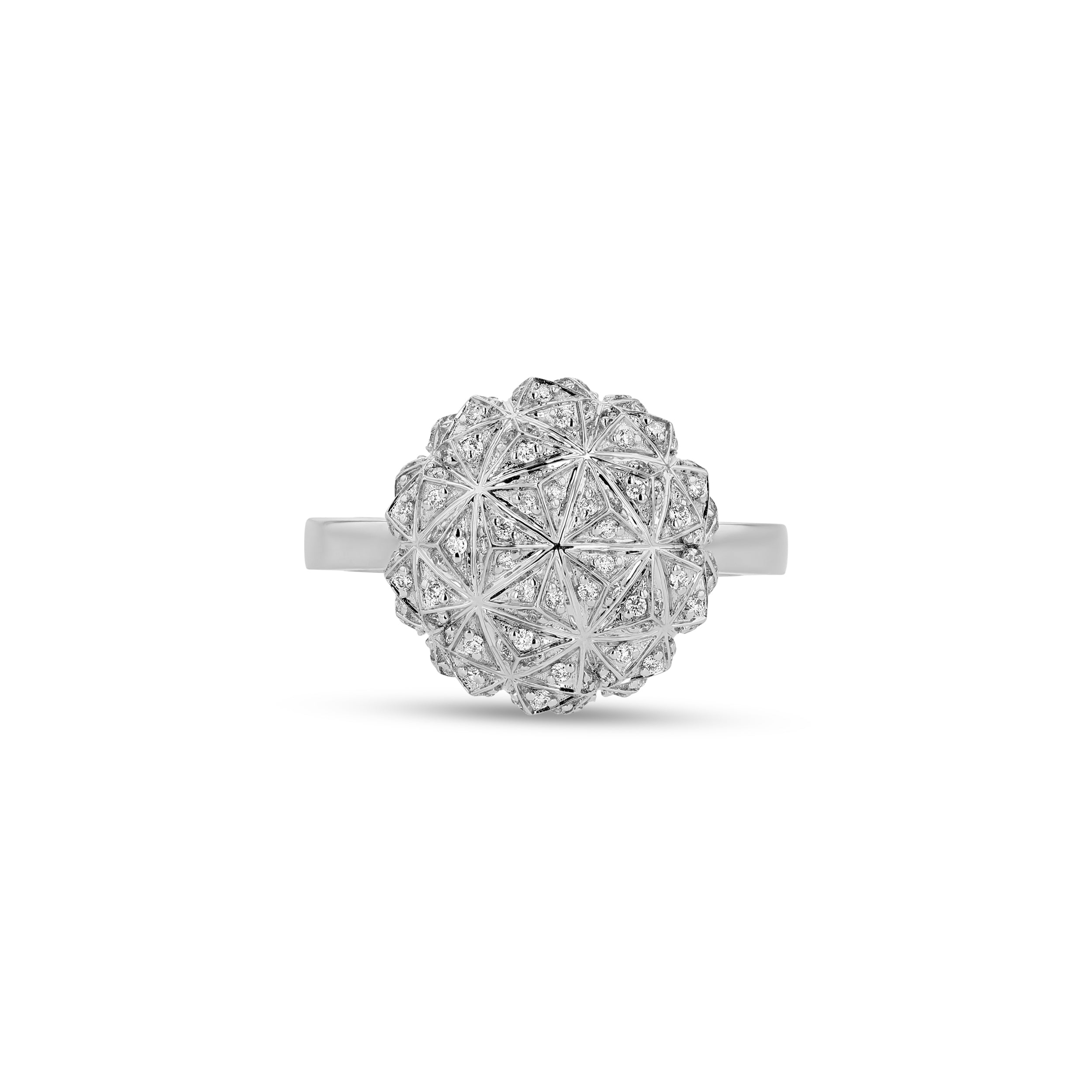 Tilal Round Diamond Ring- White Gold