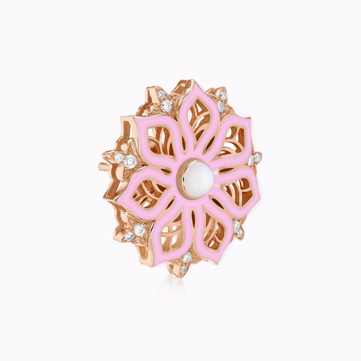 AURA Bloom Earrings#Gold_Rose Gold