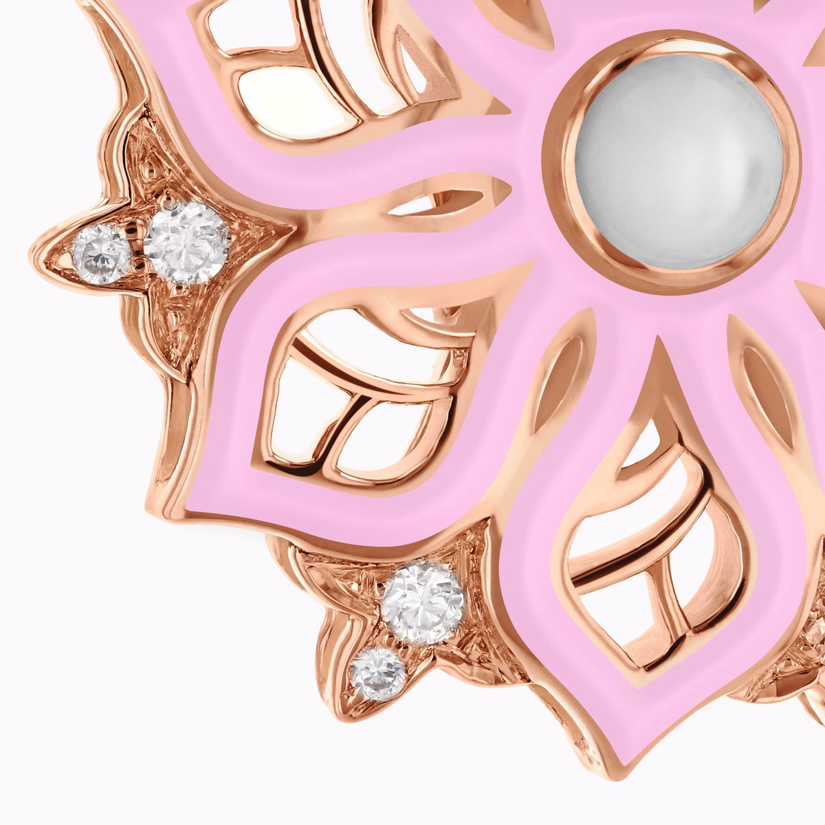 AURA Bloom Earrings#Gold_Rose Gold