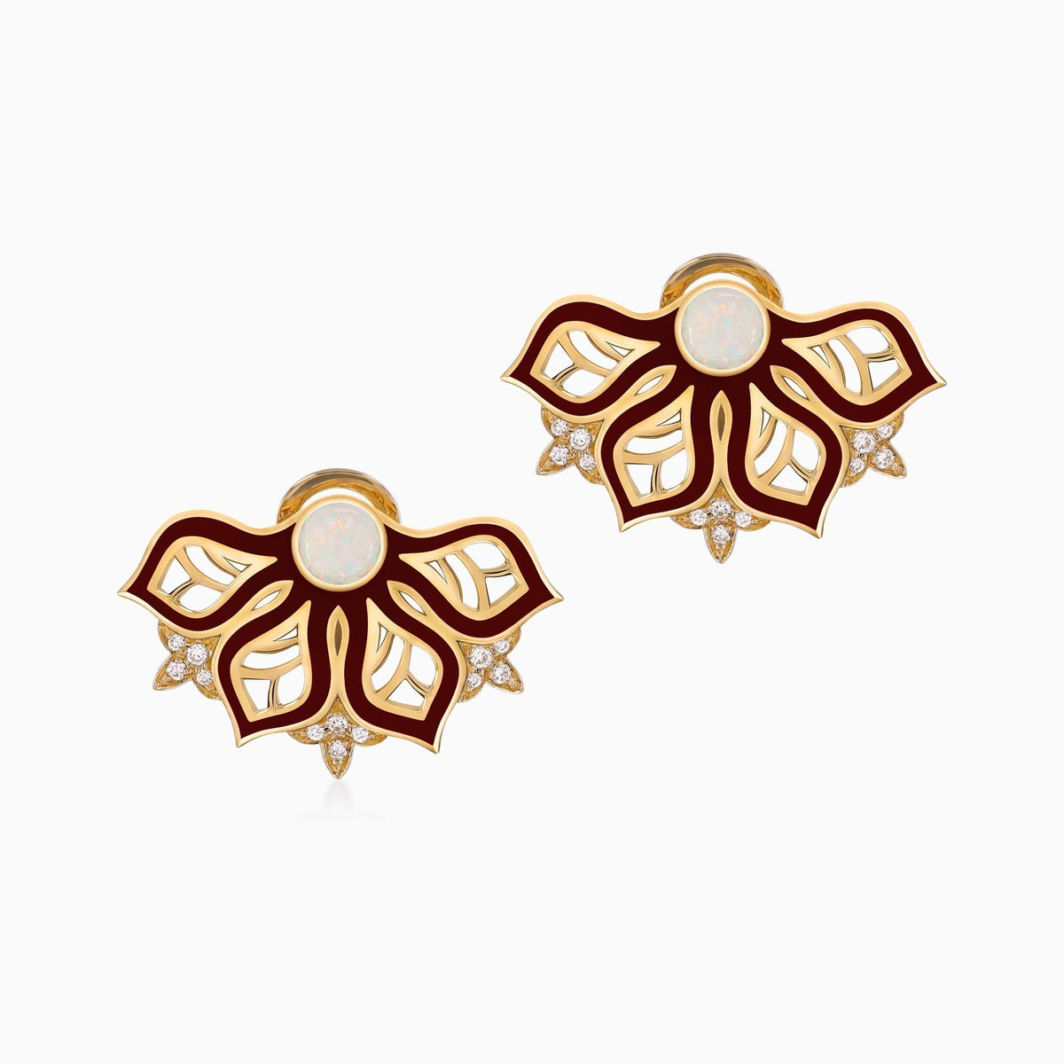 AURA Rise Earrings Small#Gold_Yellow Gold