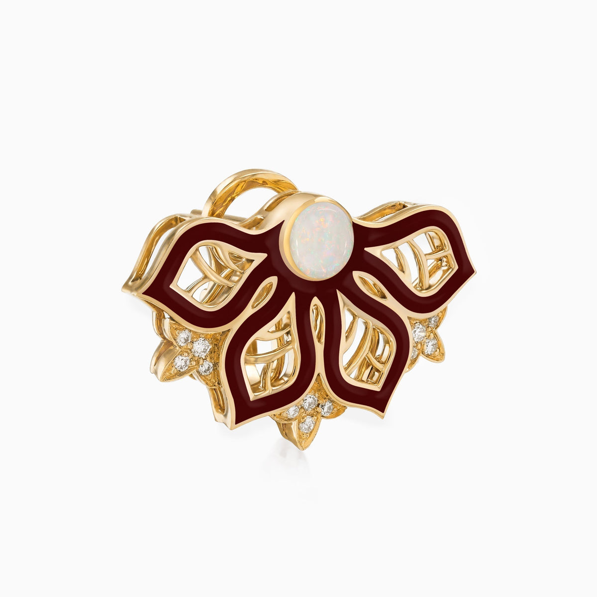 AURA Rise Earrings Small#Gold_Yellow Gold