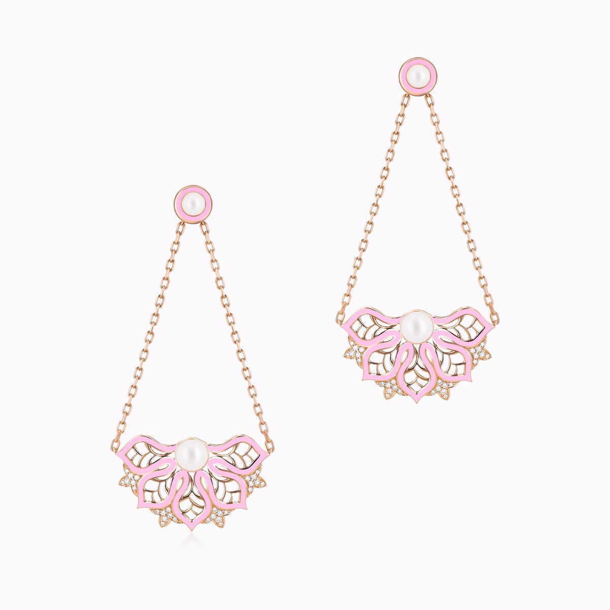 AURA Rise Earrings Medium#Gold_Rose Gold