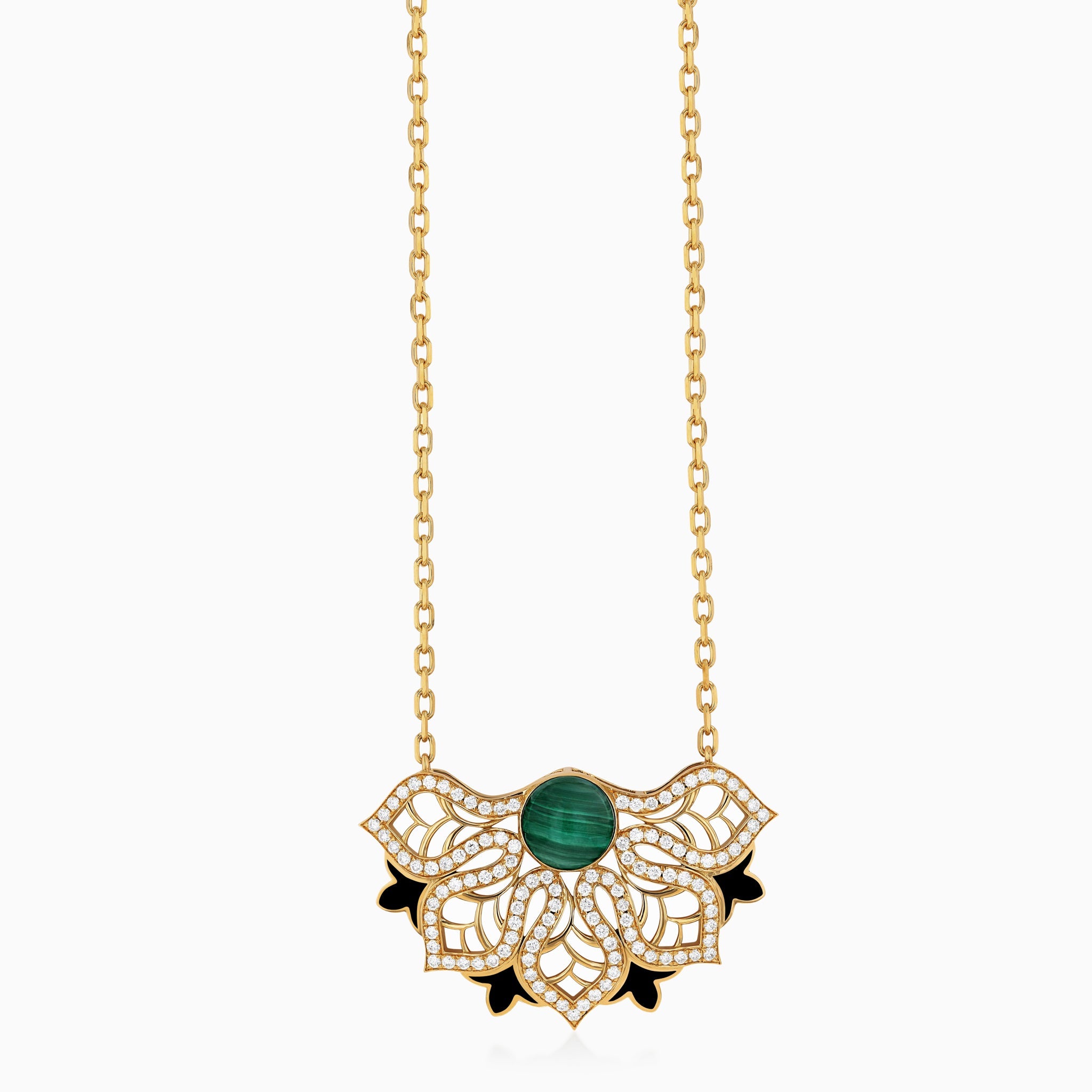 AURA Rise Pavé Necklace Large