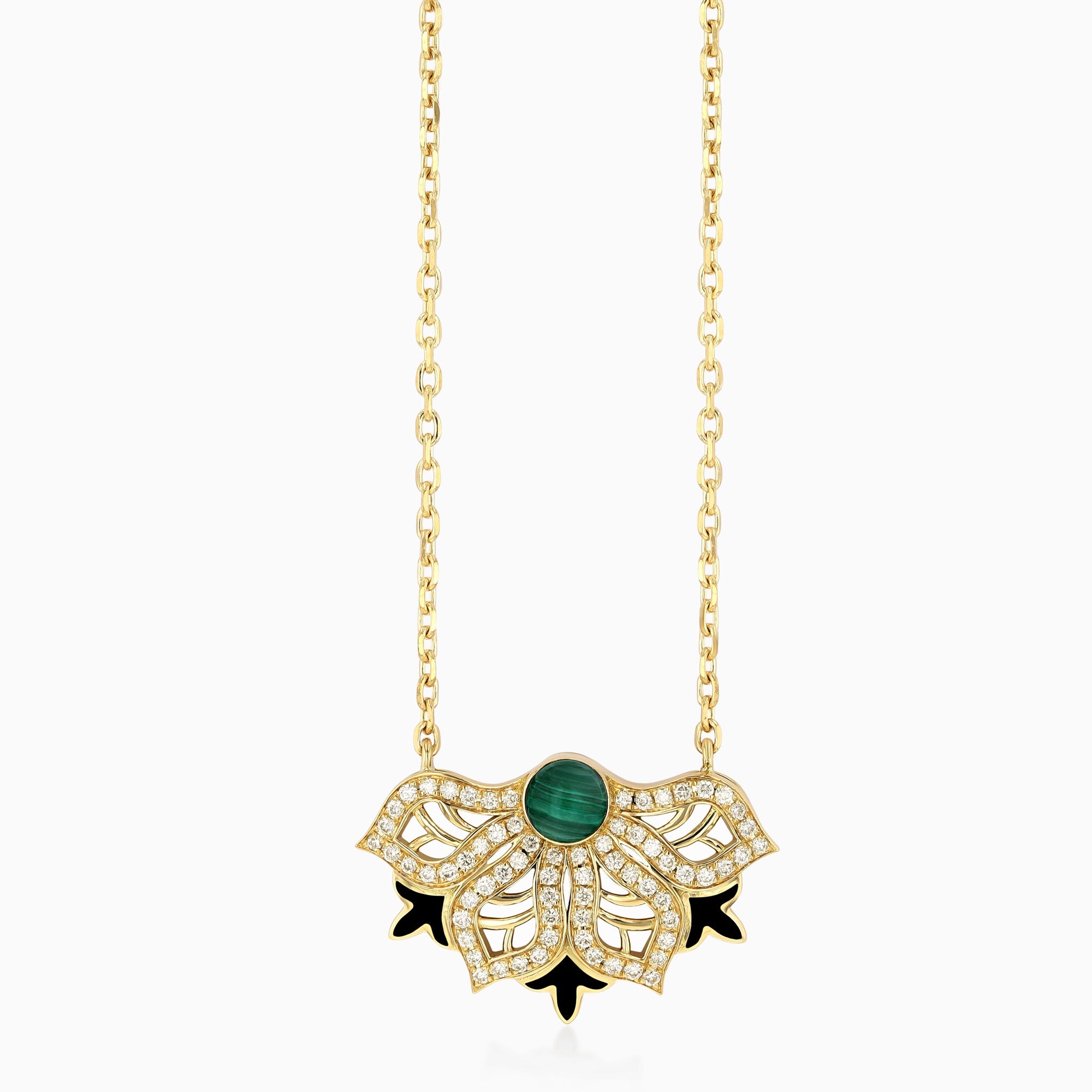 AURA Rise Pavé Necklace Small