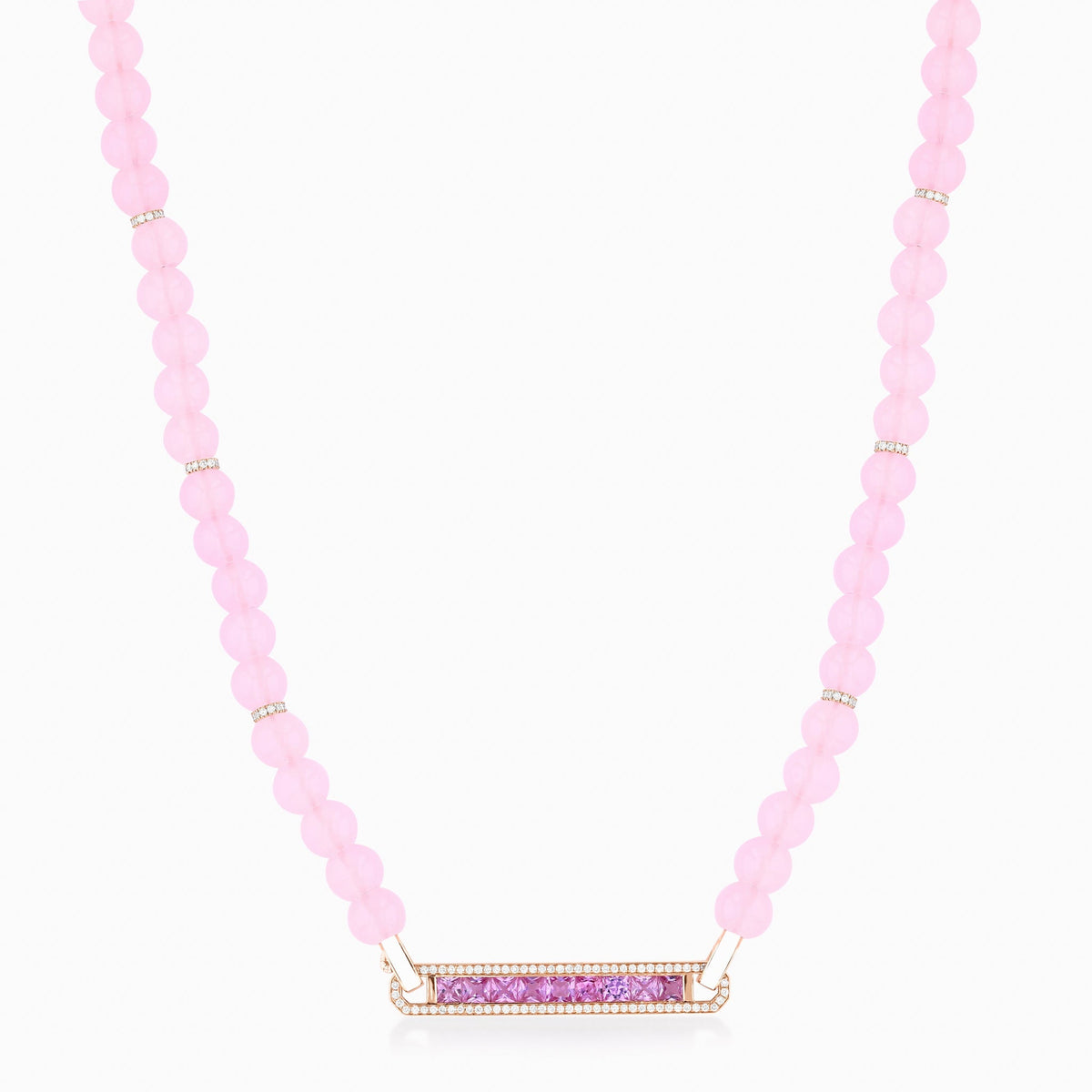 BOHO Beads Necklace#Gold_Rose Gold