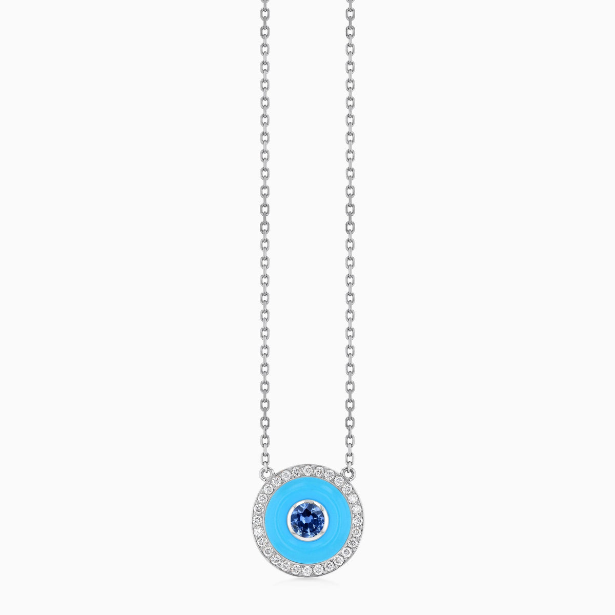 BOHO Earth Pendant Medium#Gold_White Gold