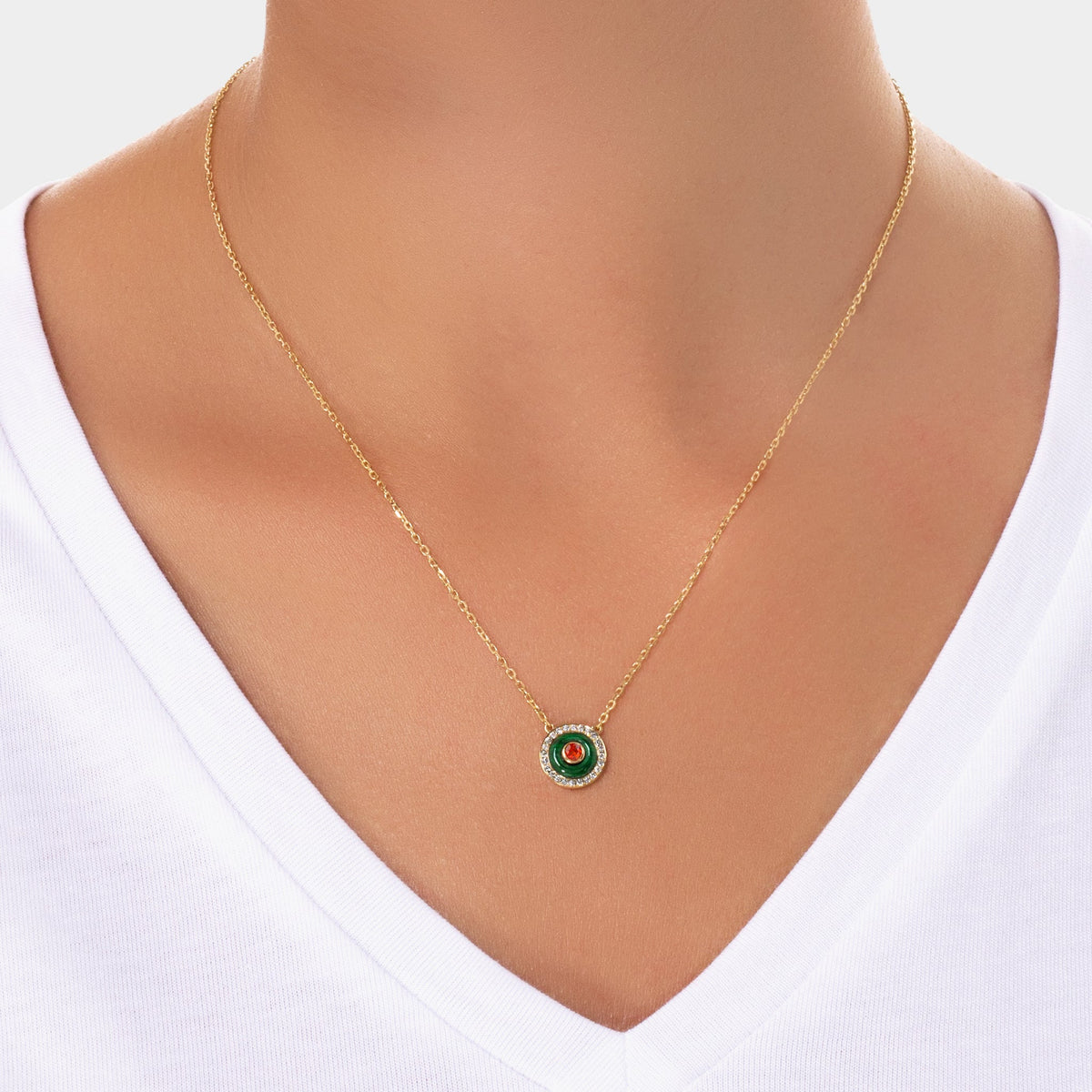 BOHO Earth Pendant Small#Gold_Yellow Gold