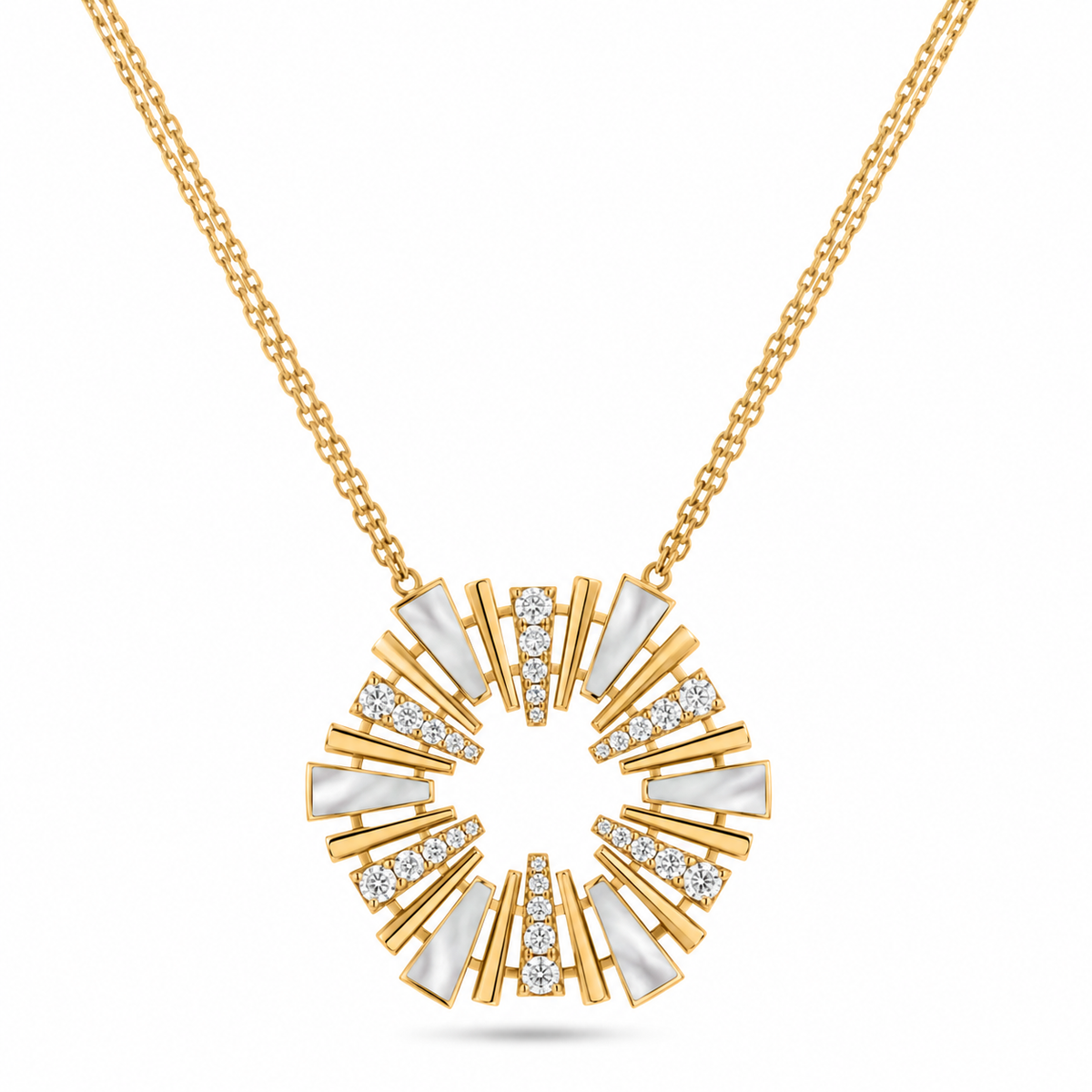 Al Fajr Medium Pendant#Gold_Yellow Gold