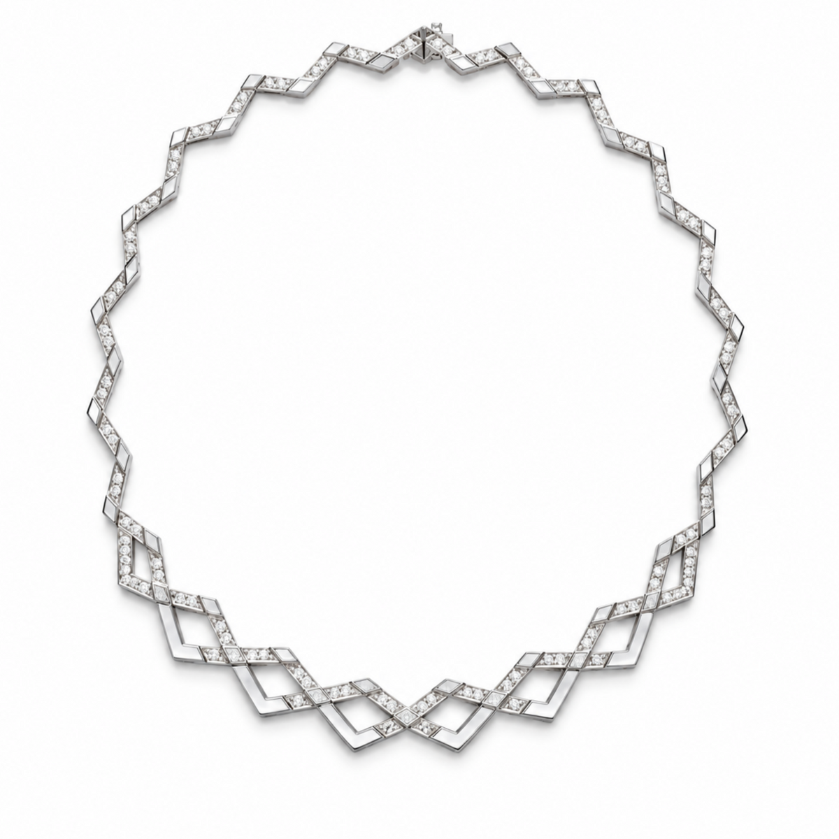 Eternity Noor Mother of Pearl Necklace- White Gold