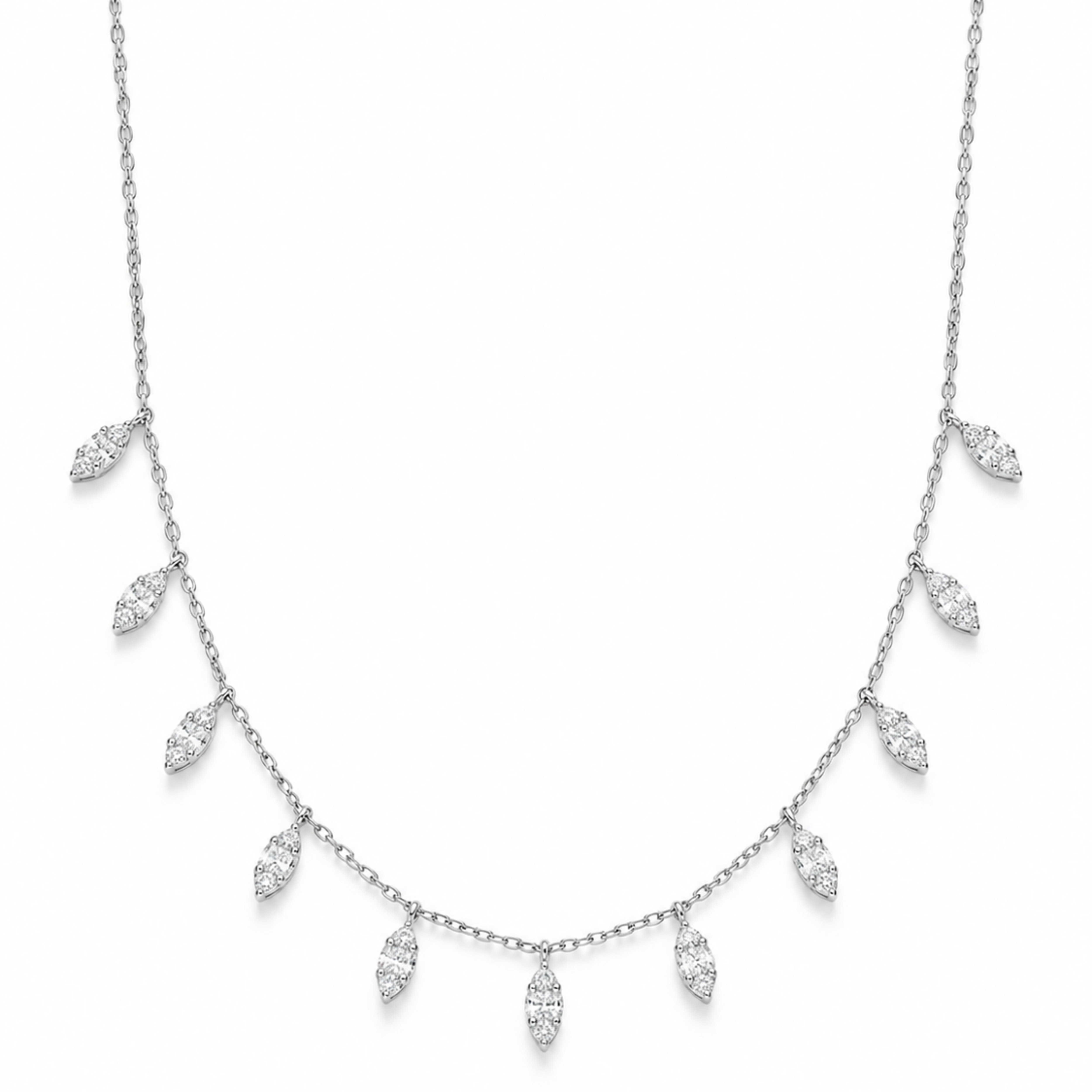 Eternity Diamond Choker – White Gold