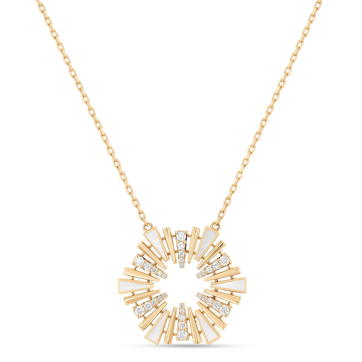 Al Fajr Shurooq Small Pendant#Gold_Yellow Gold