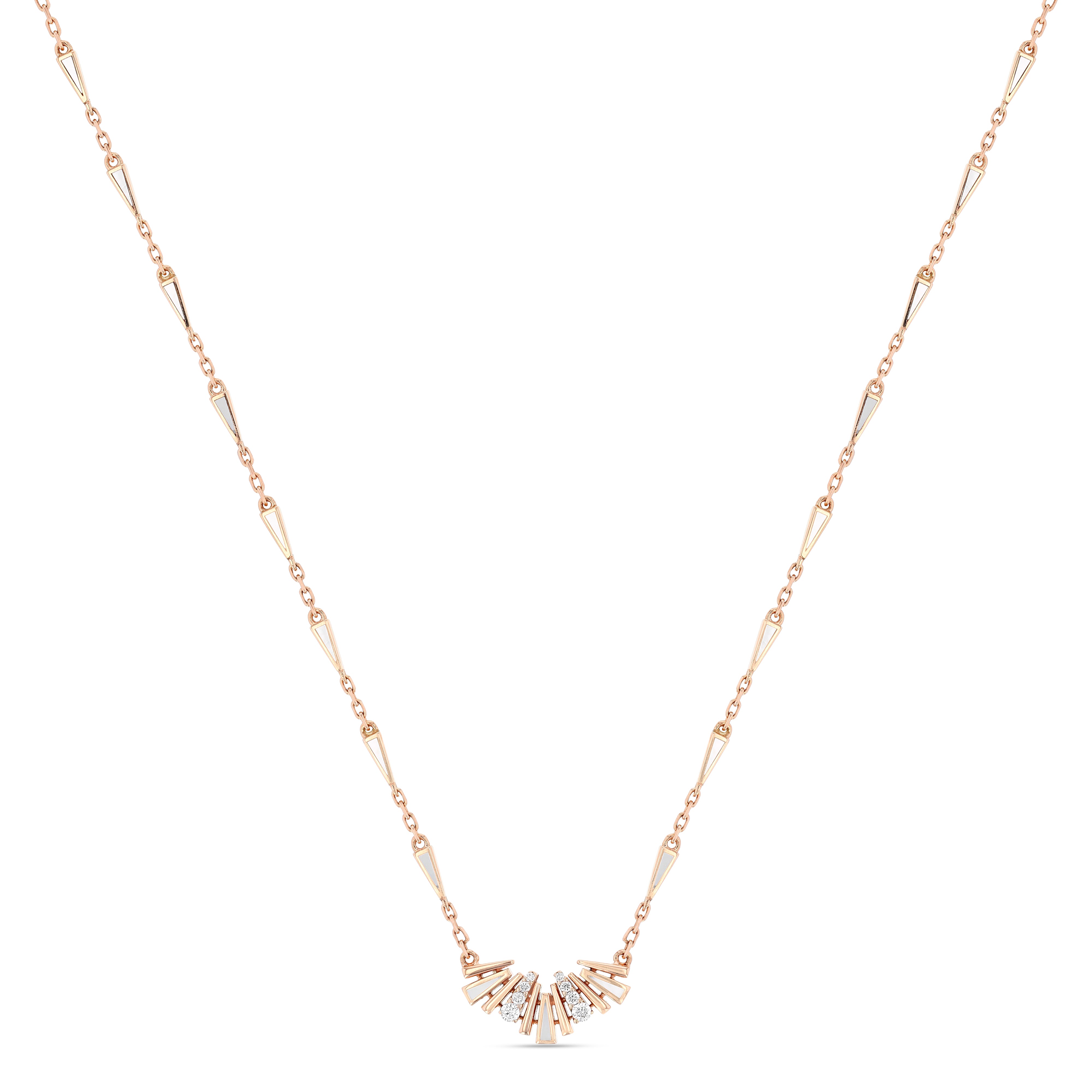Al Fajr Half Motif Mini Pendant Rose Gold