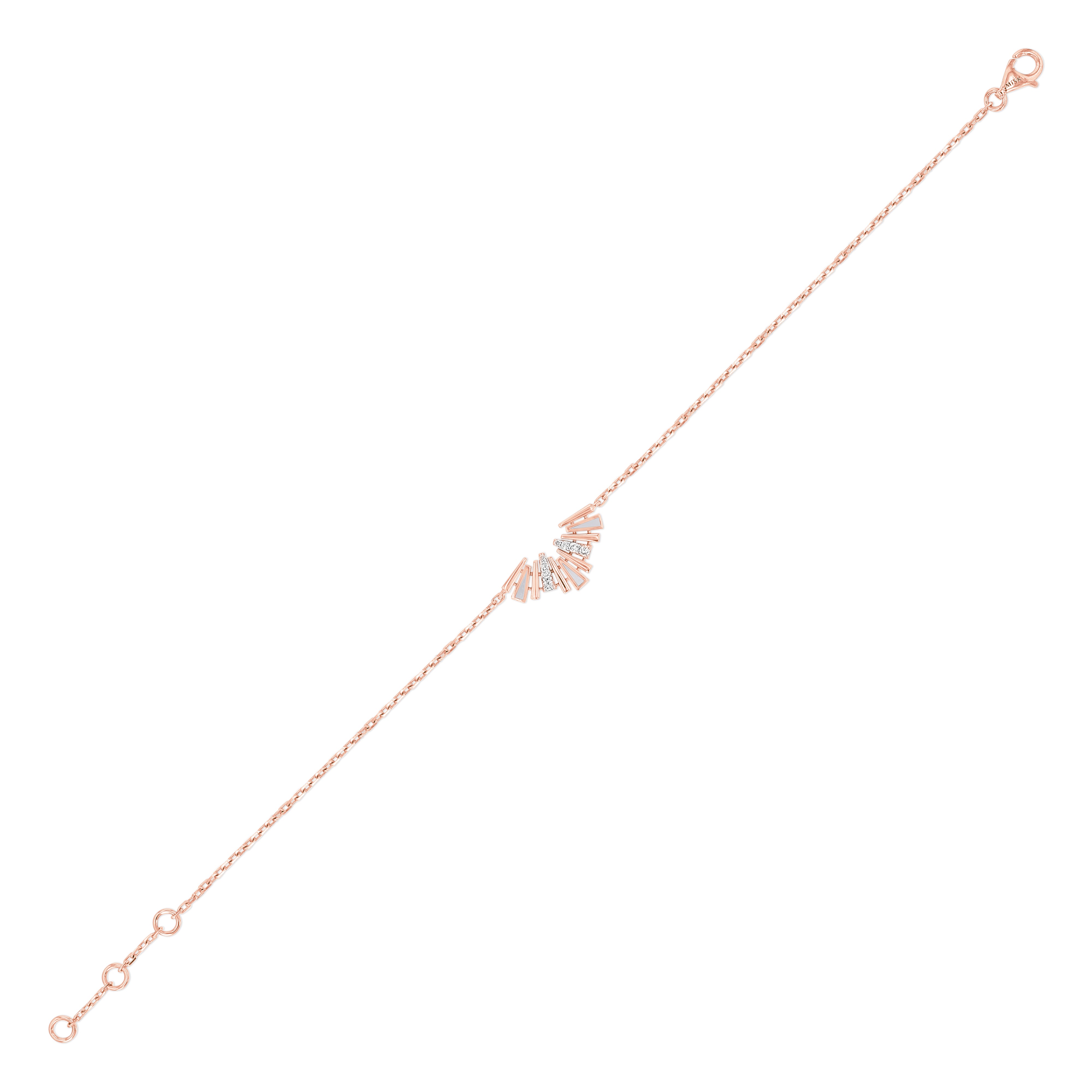 Al Fajr Half Motif Rose Gold Bracelet