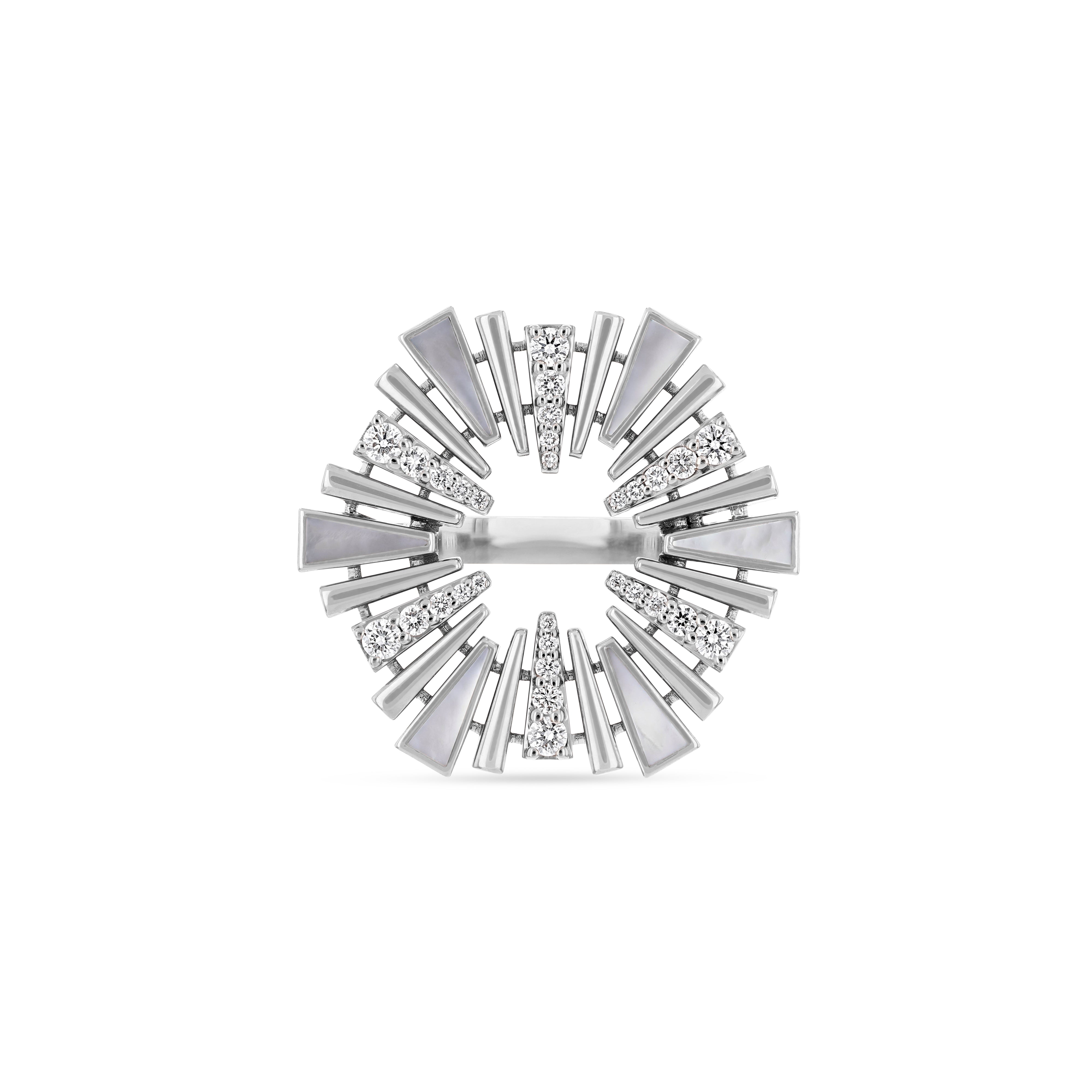 Al Fajr Shurooq White Gold Ring