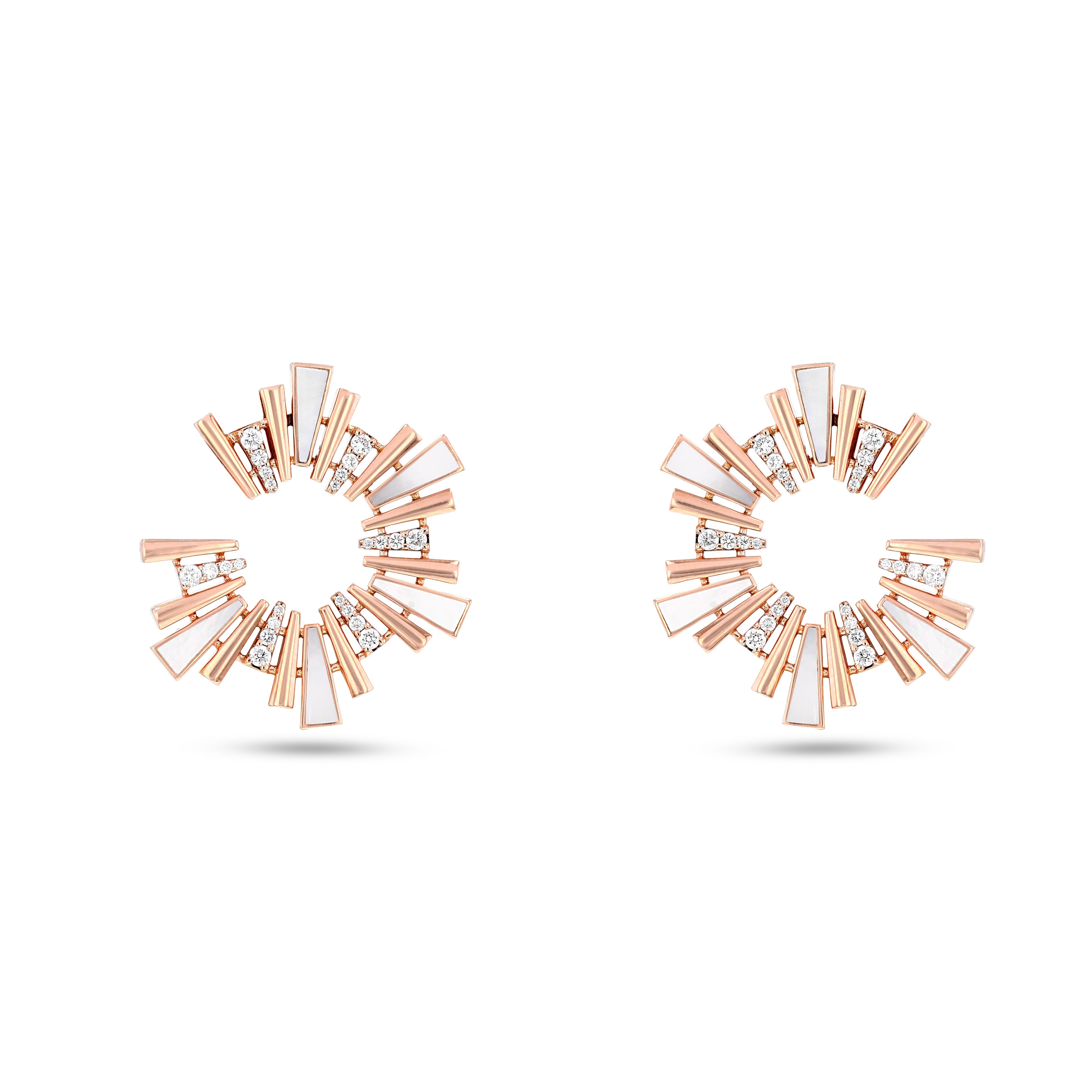 Al Fajr Hoop Rose Gold Earrings