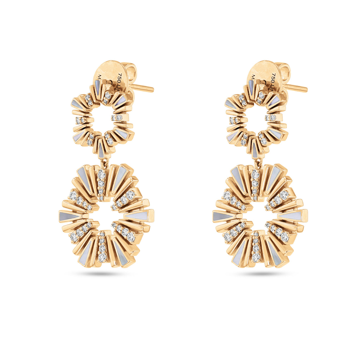 Al Fajr Shurooq Earrings#Gold_Yellow Gold