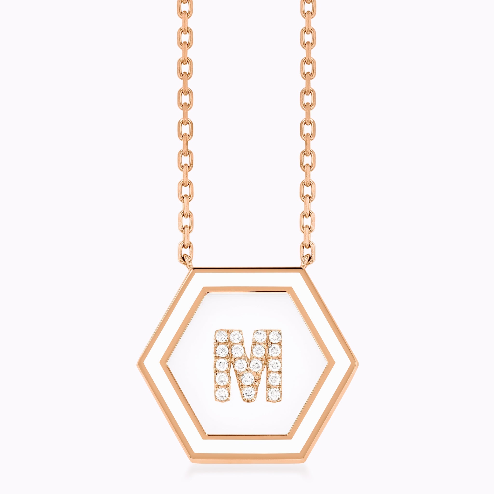 HEXA Letter M Necklace