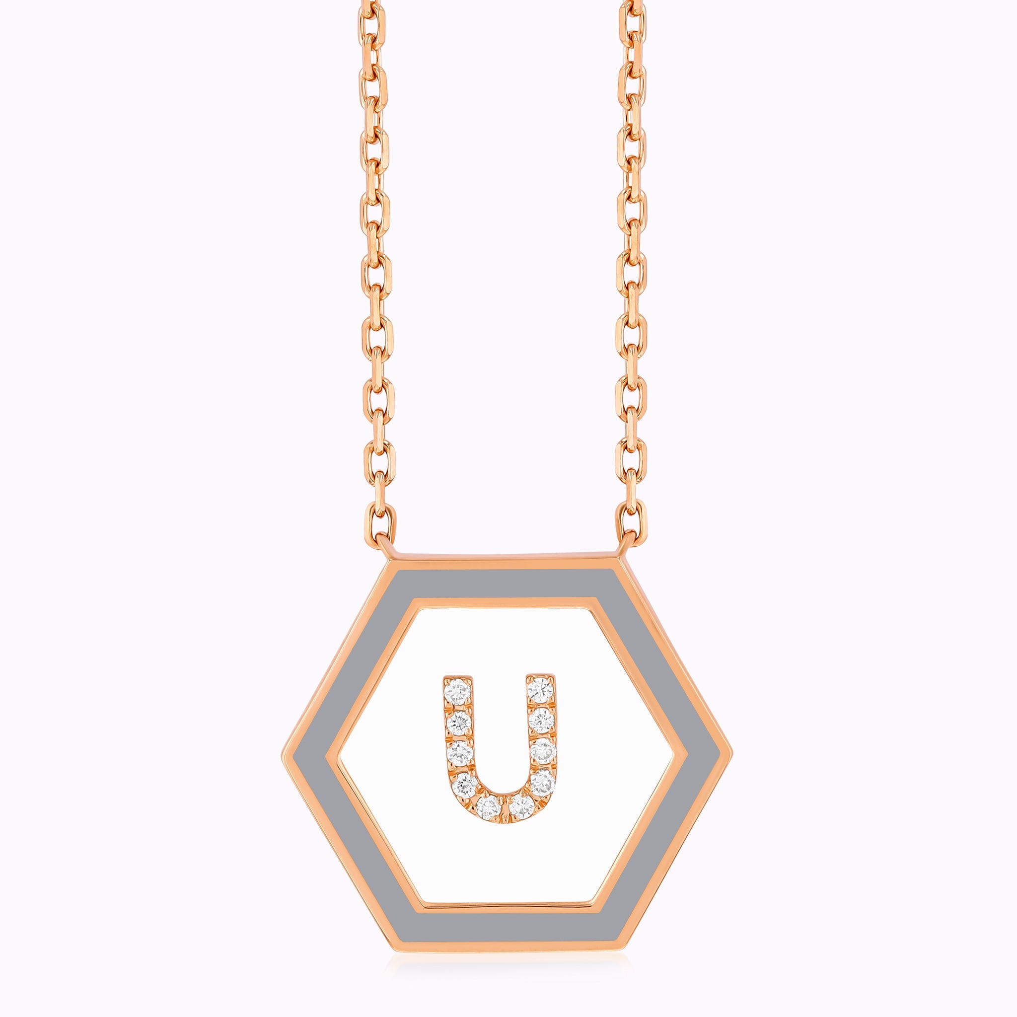 HEXA Letter U Necklace