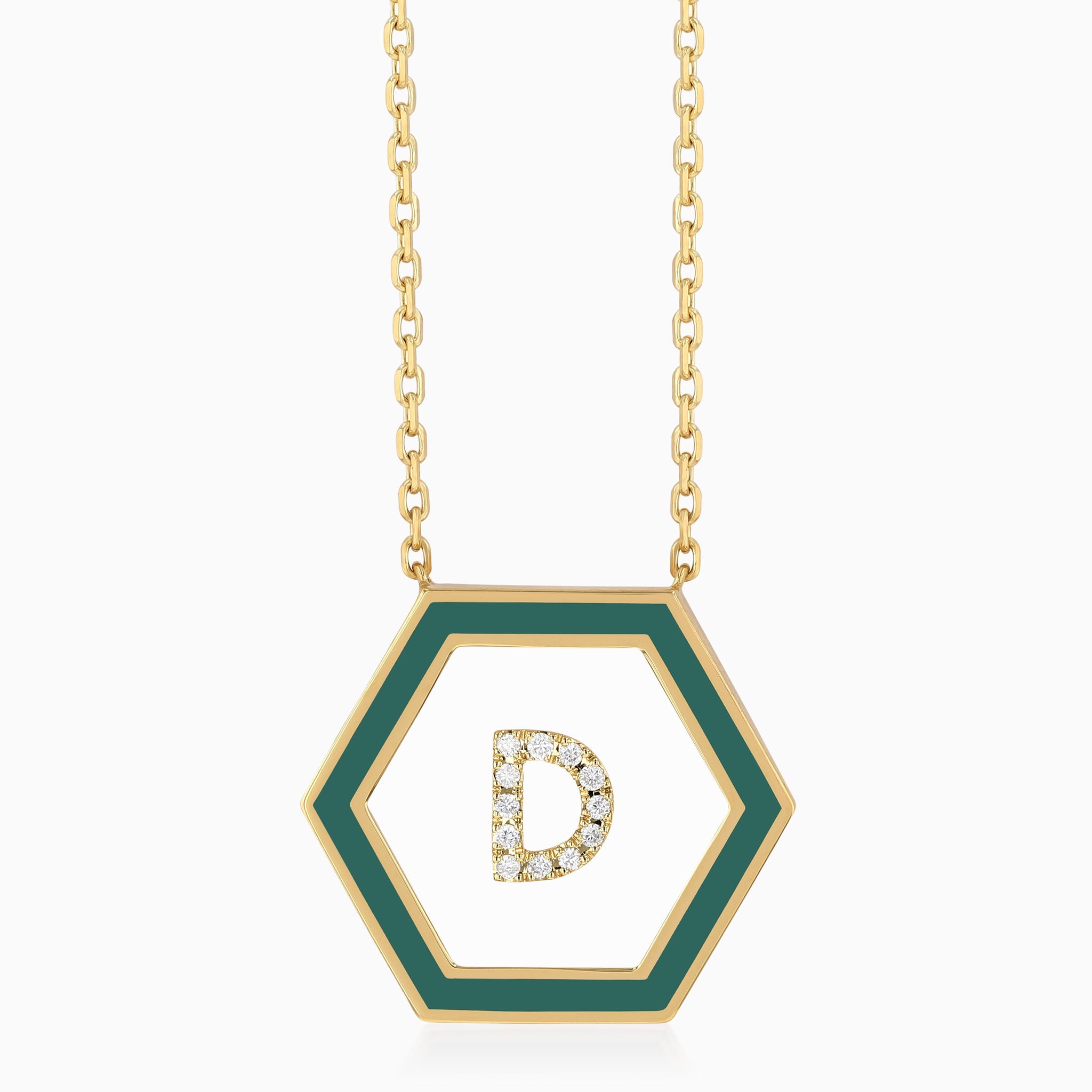 HEXA Letter D Necklace