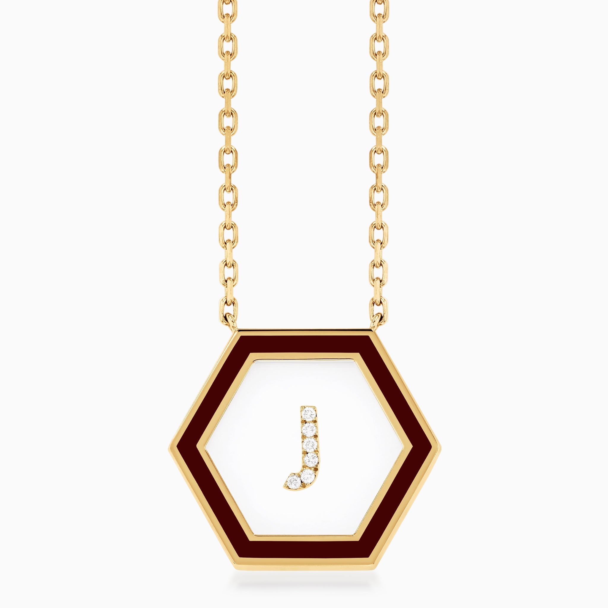 HEXA Letter J Necklace