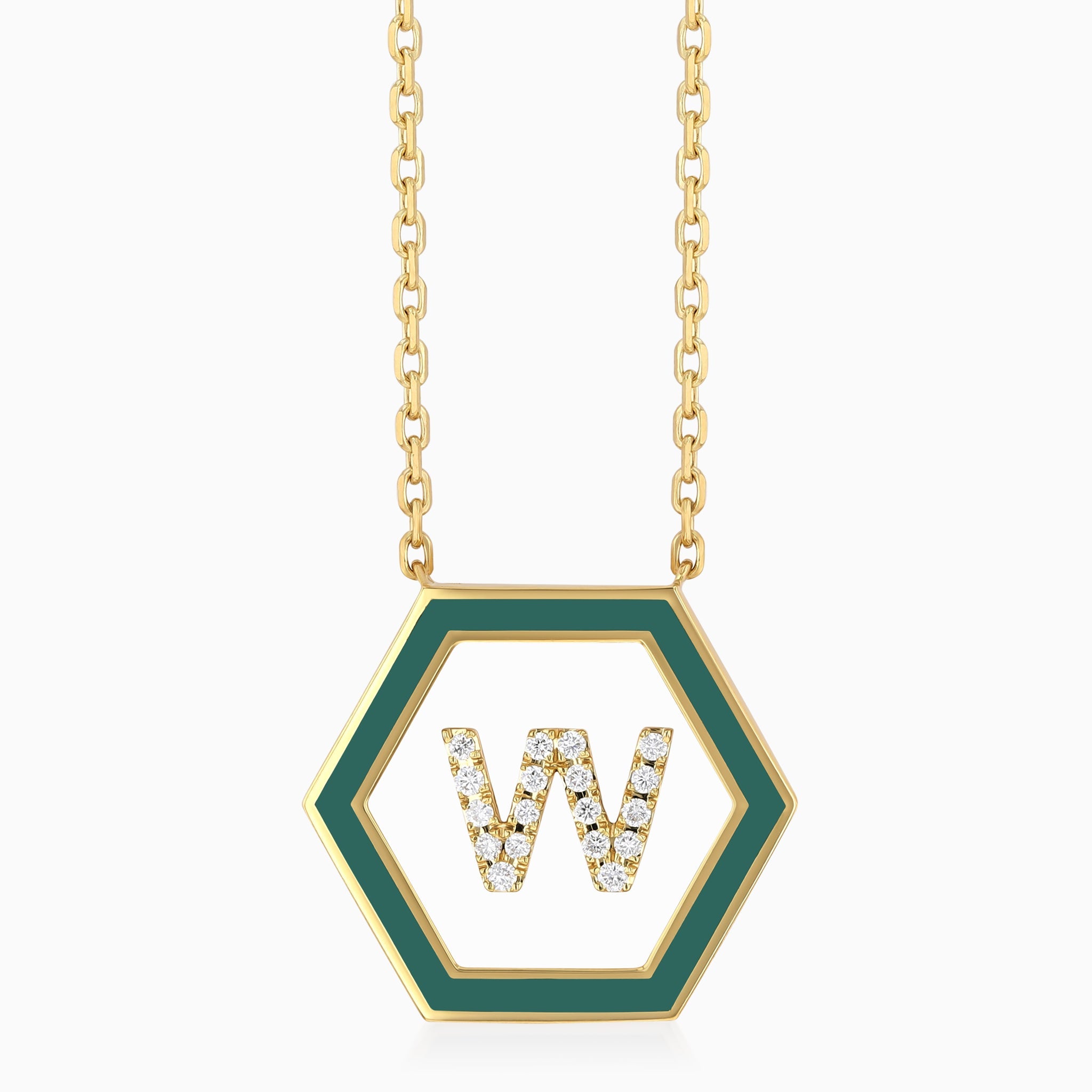 HEXA Letter W Necklace