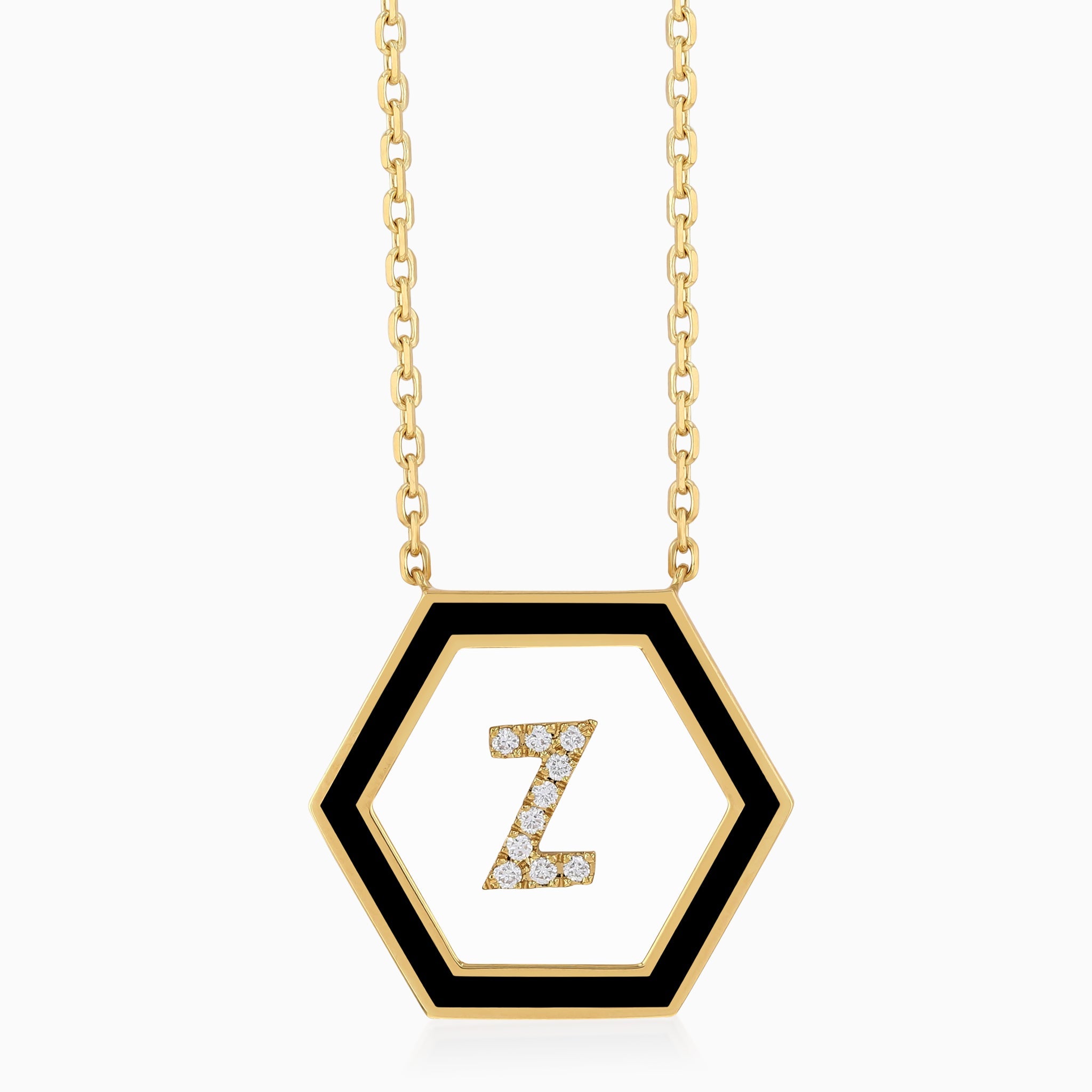 HEXA Letter Z Necklace