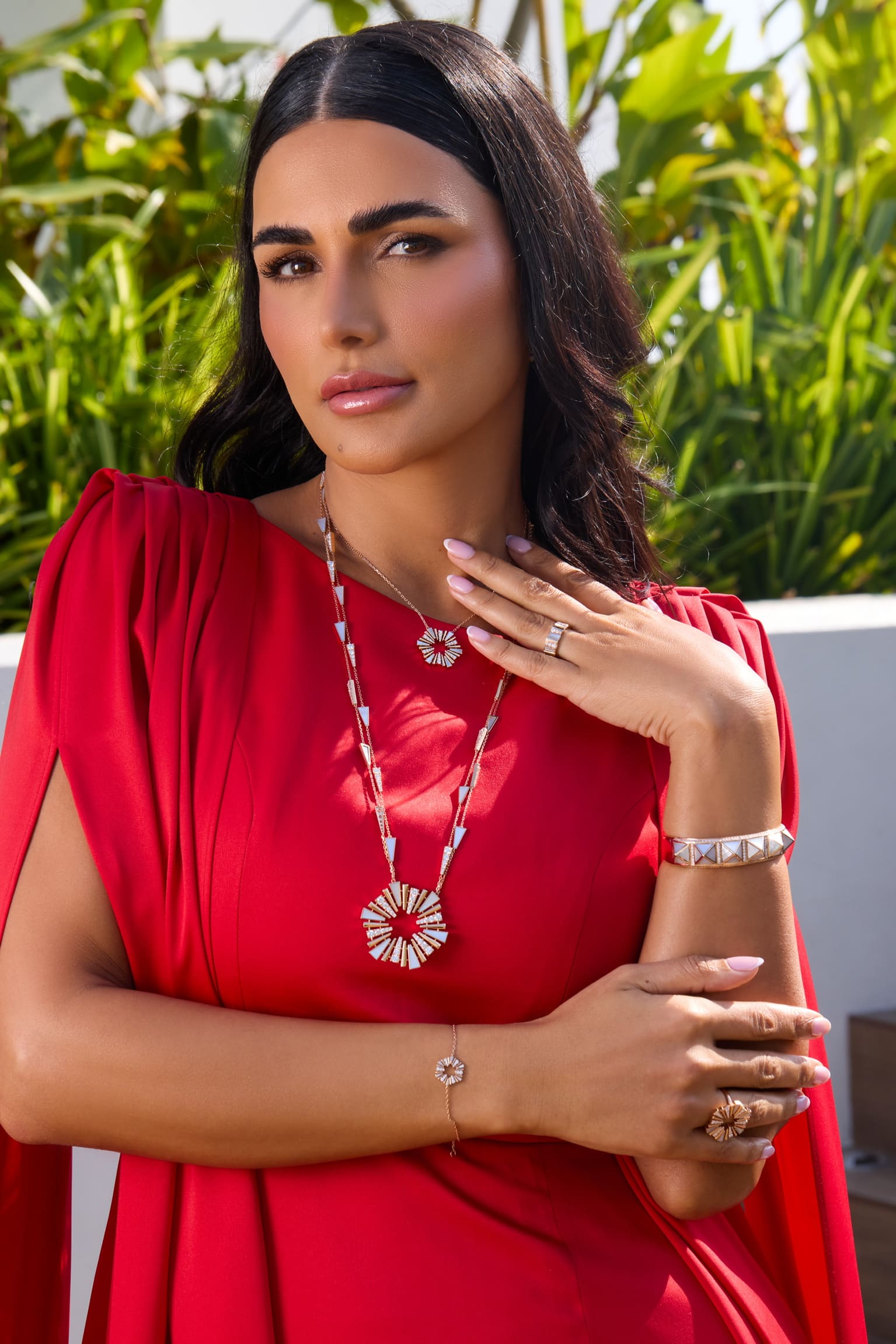 Al Fajr Shurooq Large Pendant White Gold