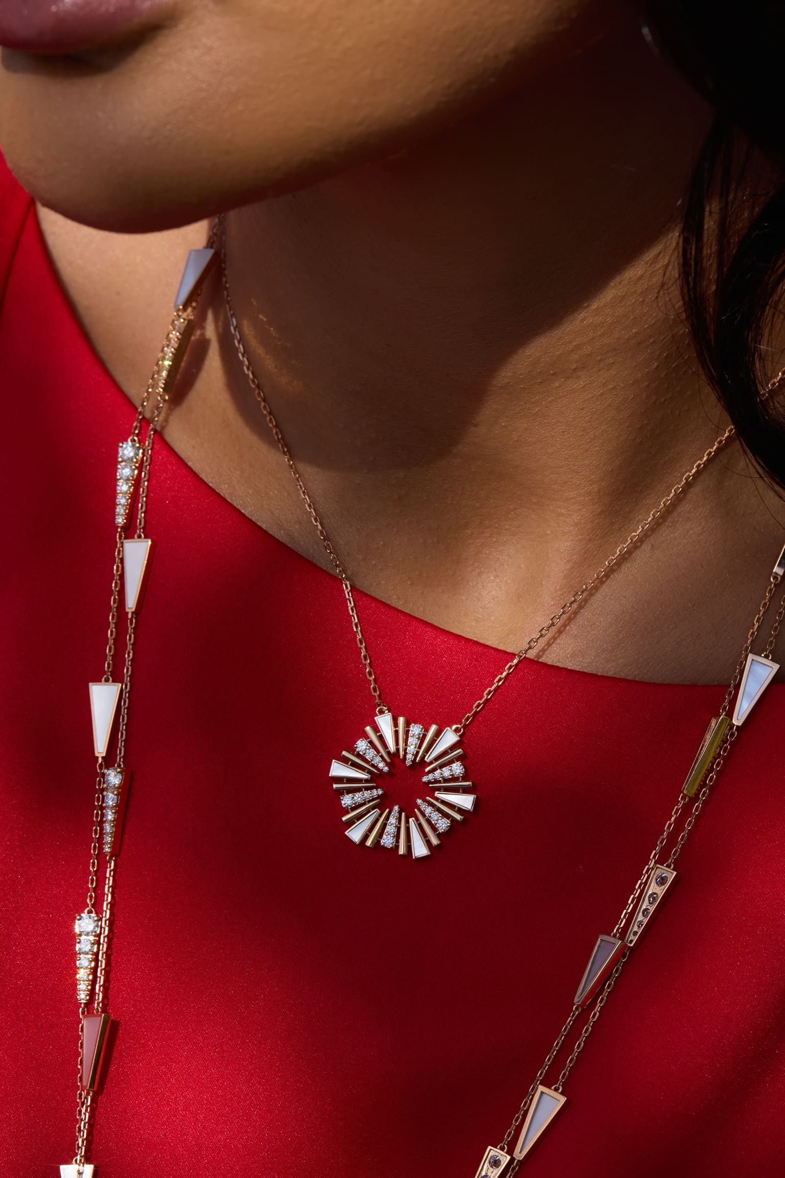 Al Fajr Shurooq Small Pendant White Gold