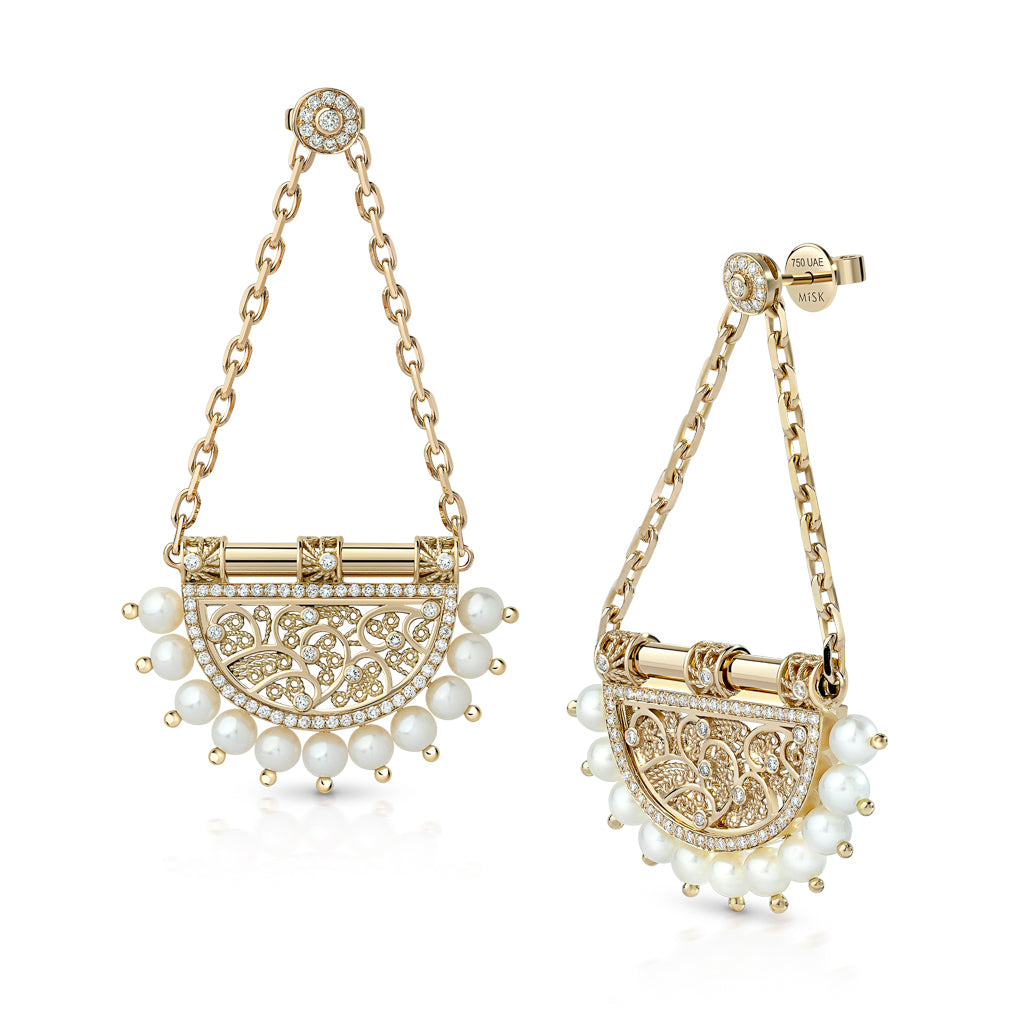 Heritage Al Mona Large Chandelier Earrings