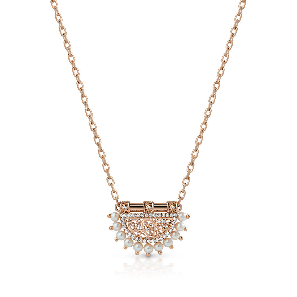 Heritage Al Mona Mini Pendant#Gold_Rose Gold