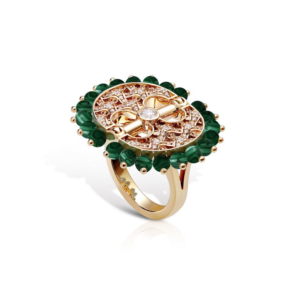 Heritage Full Diamond Two Wing Ring