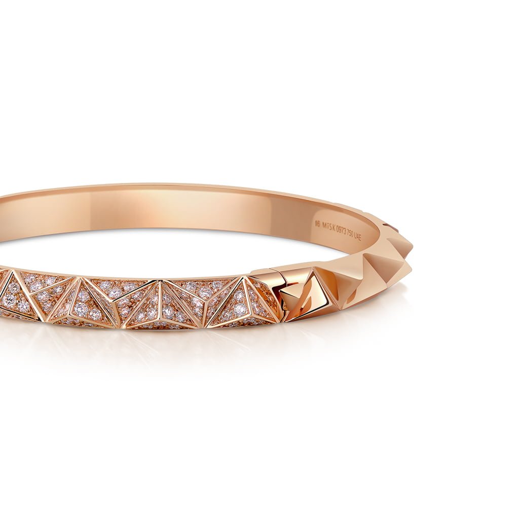 Tilal Full Diamond Bangle#Gold_Rose Gold