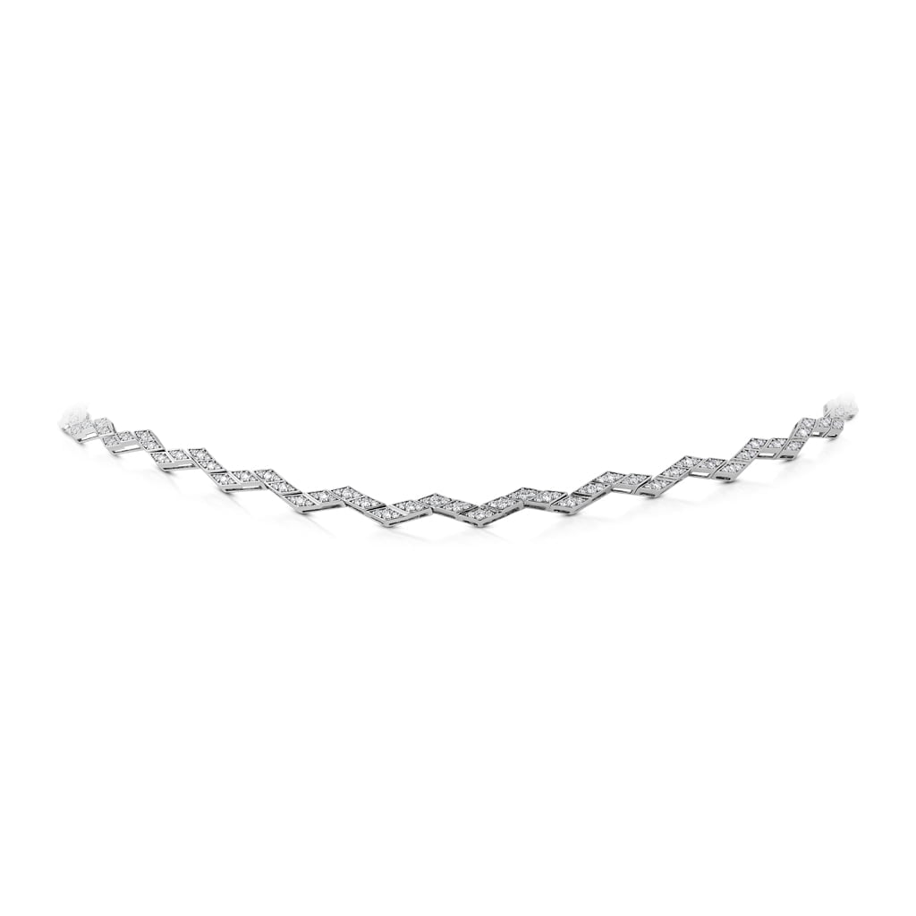 Eternity Small Full Diamond Rose Gold Necklace
