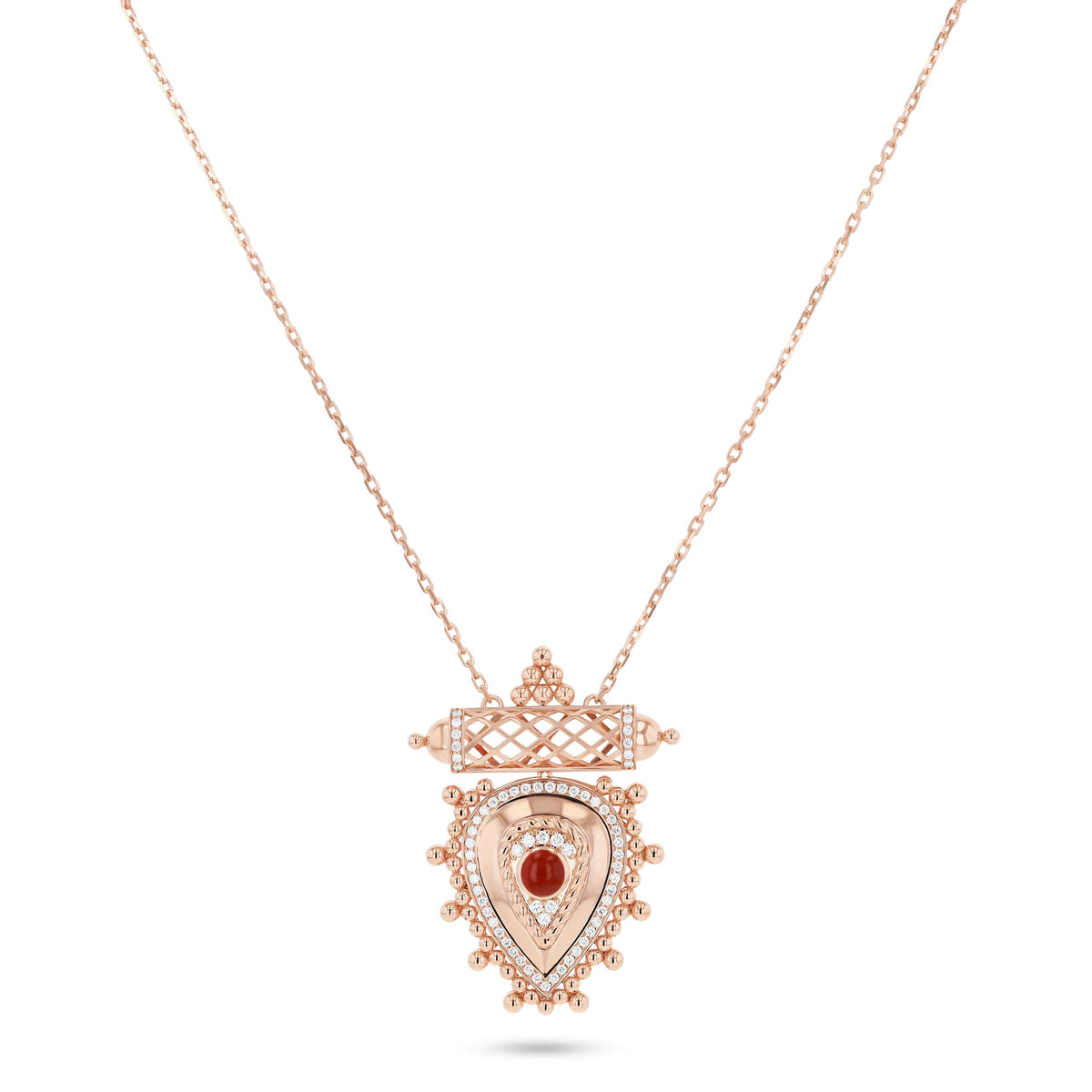 Al Qasr Small Pendant Pearl — Agate#Stone_Agate