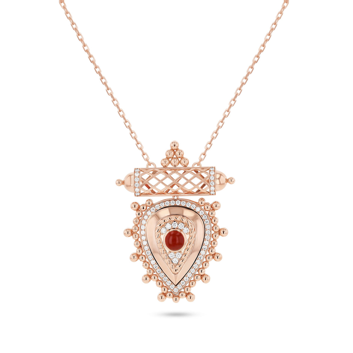 Al Qasr Small Pendant Pearl — Agate#Stone_Agate