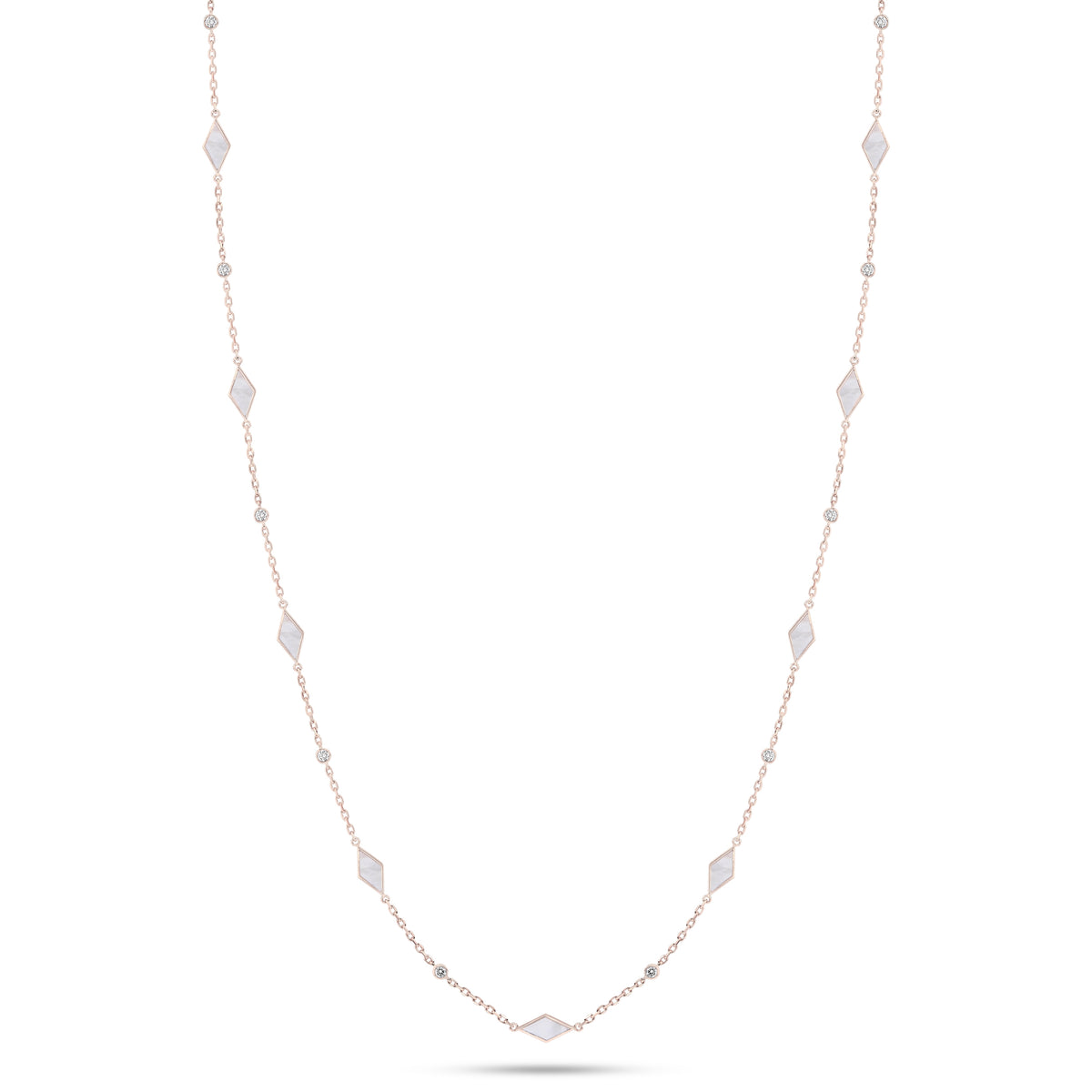Eternity Long Mother of Pearl Necklace
