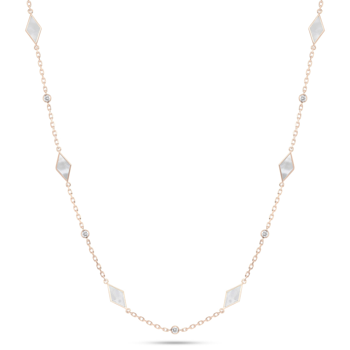 Eternity Long Mother of Pearl Necklace