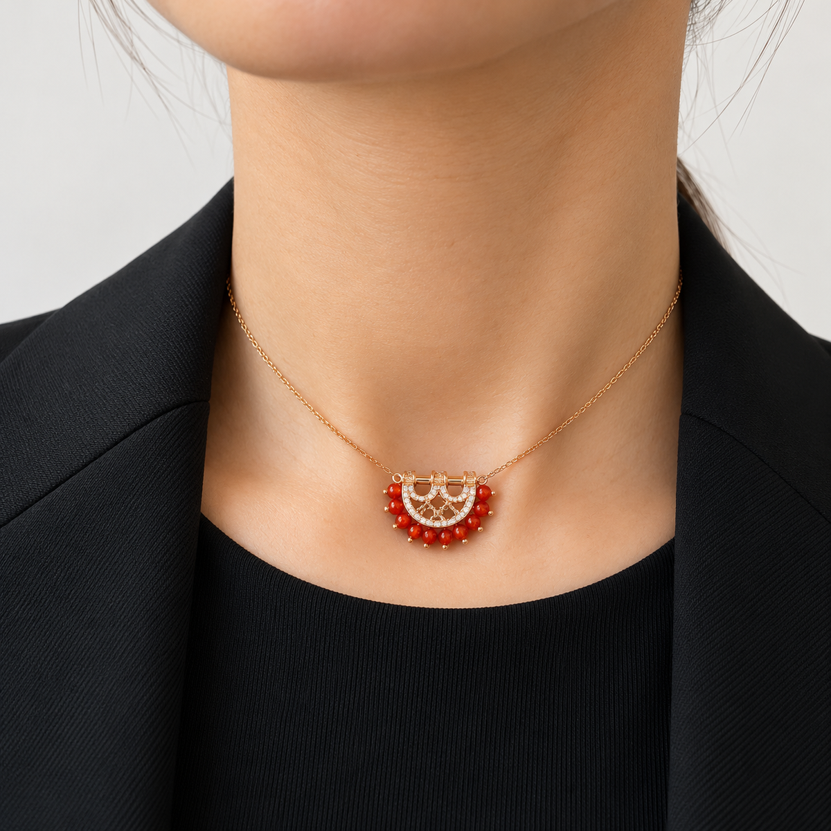 Heritage Mini2 Border Diamond Pendant