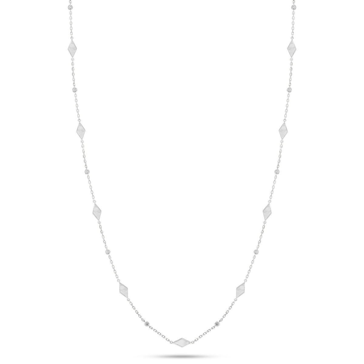 Eternity Long Mother of Pearl Necklace