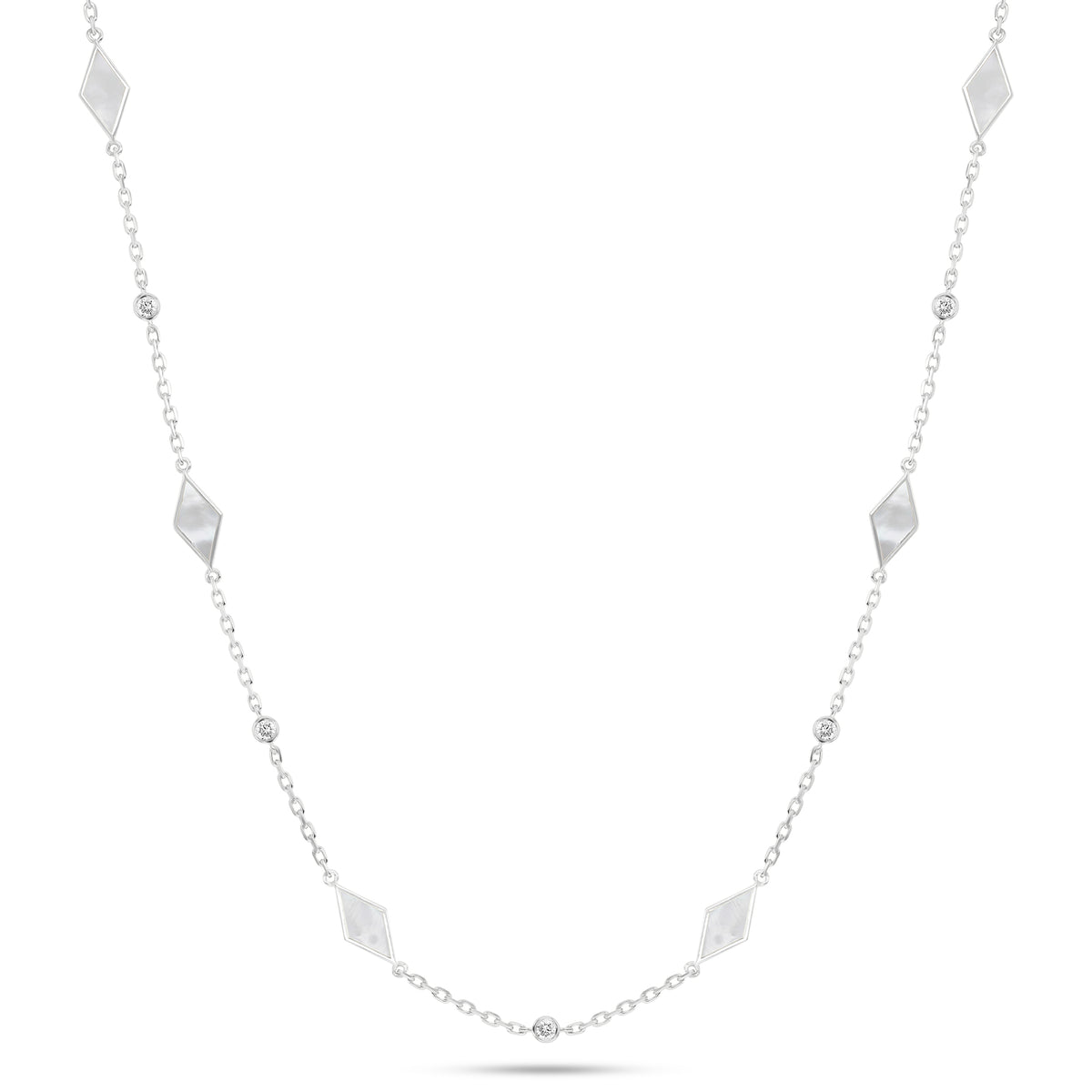 Eternity Long Mother of Pearl Necklace
