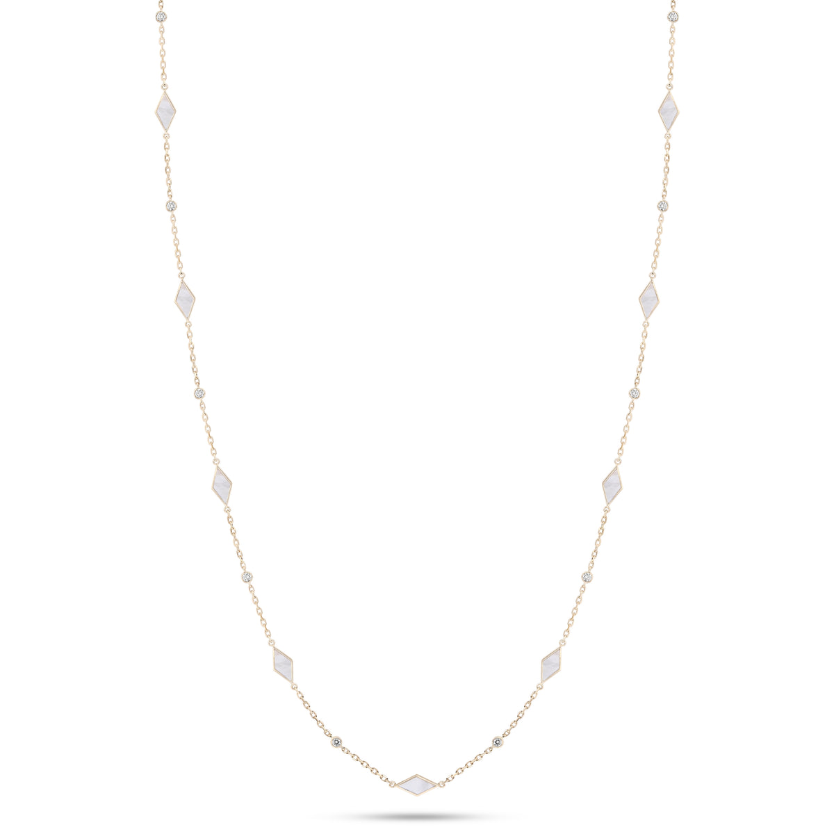 Eternity Long Mother of Pearl Necklace