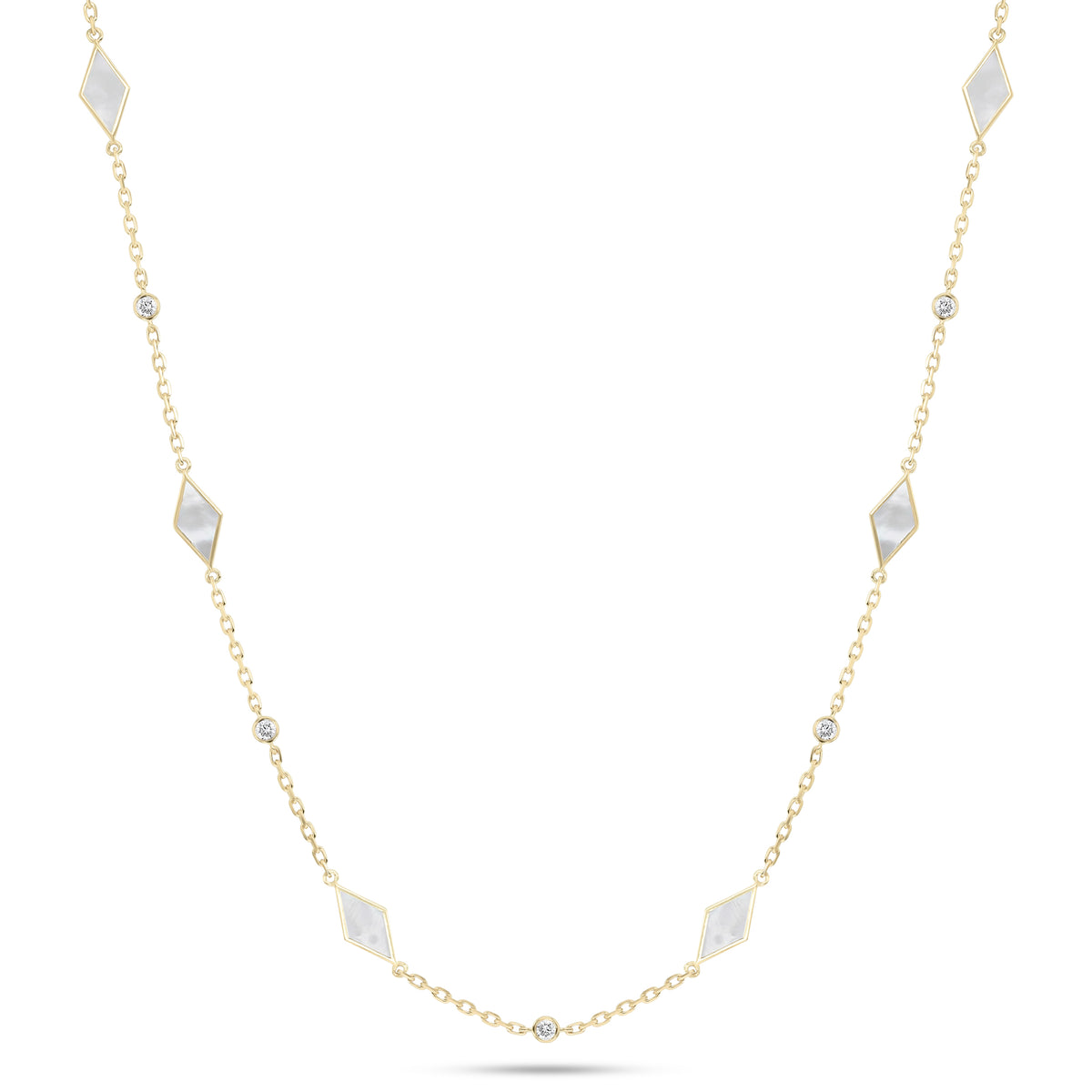 Eternity Long Mother of Pearl Necklace