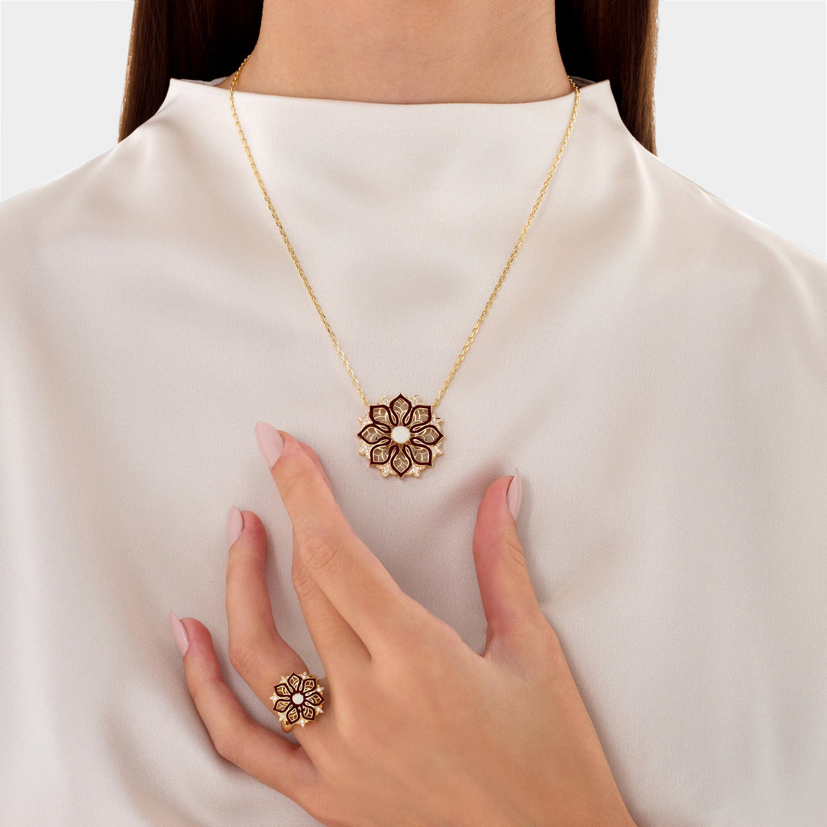 AURA Bloom Ring#Gold_Yellow Gold