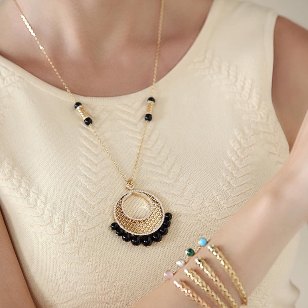 Heritage Classic Small Pearl Yellow Gold Necklace