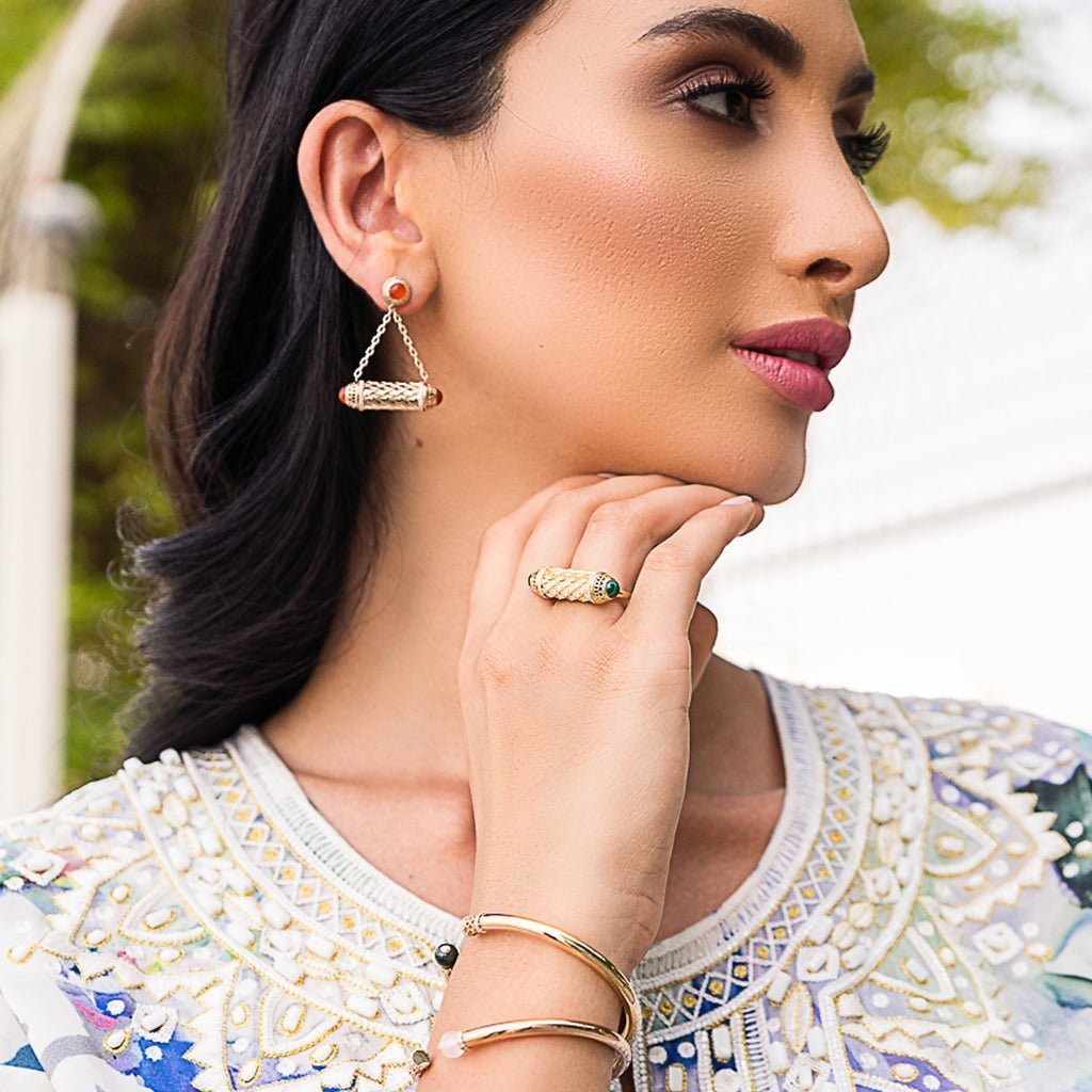 Al Noor Harmony Malachite Ring - Misk Dubai,RINGS, al-noor-harmony-malachite-ring, , Misk Dubai, Misk, Misk Jewellery, Misk Jewelry, Gold, Emirati Gold, Emirati Design, Jewelry Emirati, Saudi Jewelry, Gold Saudi Arabia, Dubai, Abu Dhabi, Saudi Arabia, KSA, UAE, United Arab Emirates, 18kt, مجوهرات , مجوهرات مسك, مجوهرات اماراتية , دهب , سعودية ذهب